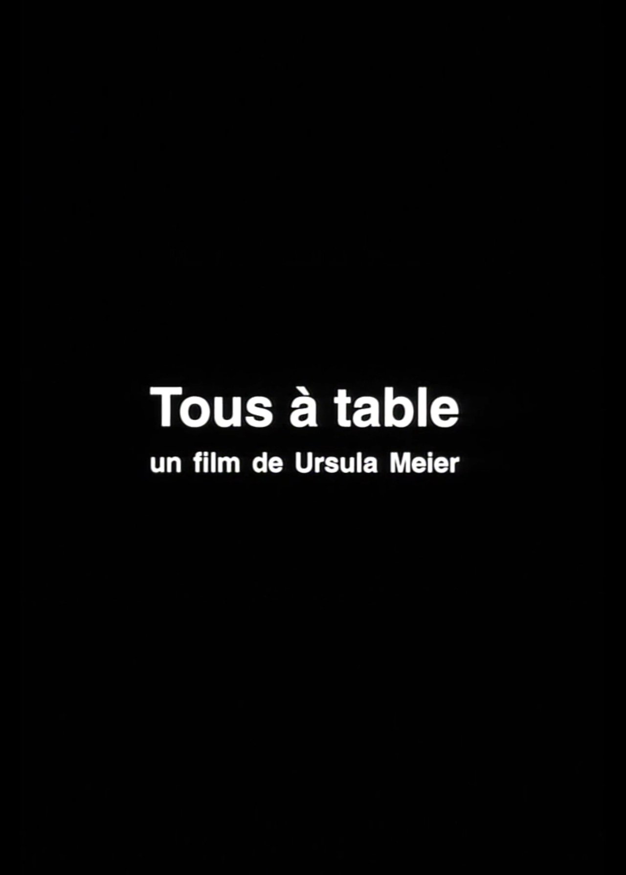 Tous à table Tous à table