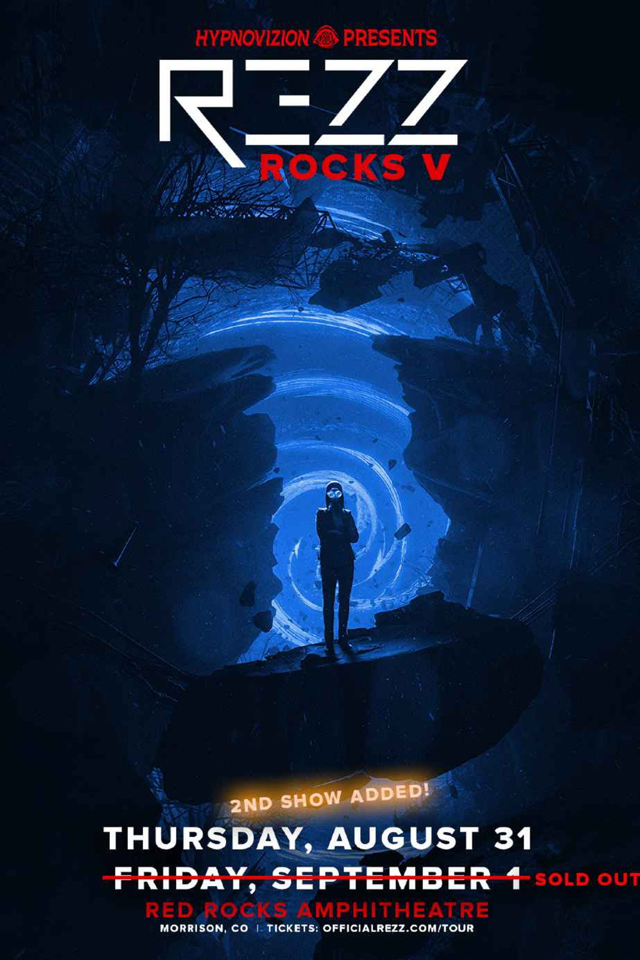 REZZ - Live at Red Rocks Amphitheatre 2023 (Night 1) Backdrop