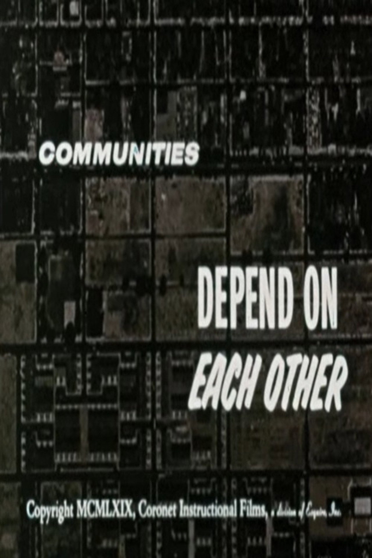 Communities Depend On Each Other poster