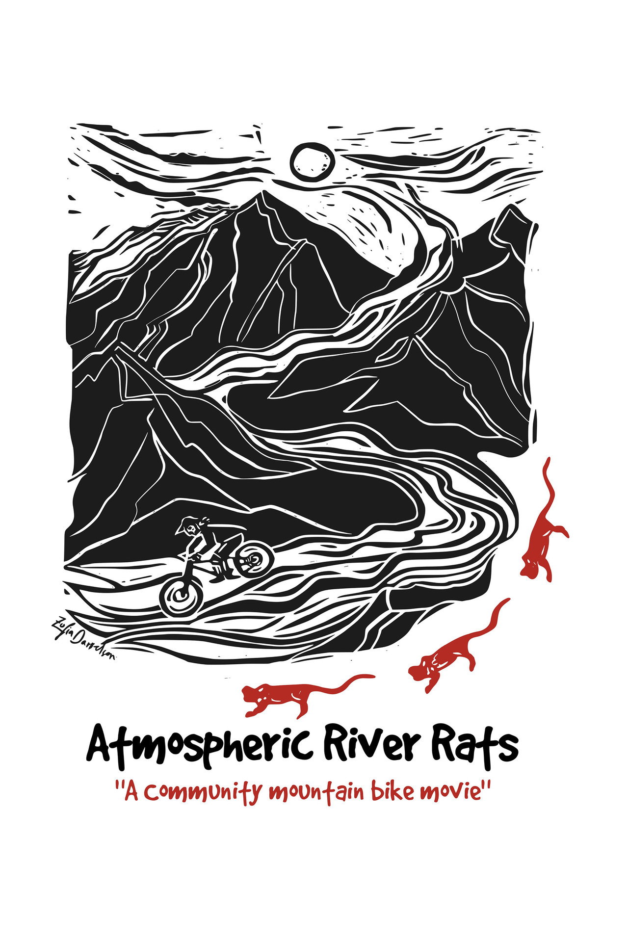 Atmospheric River Rats Backdrop