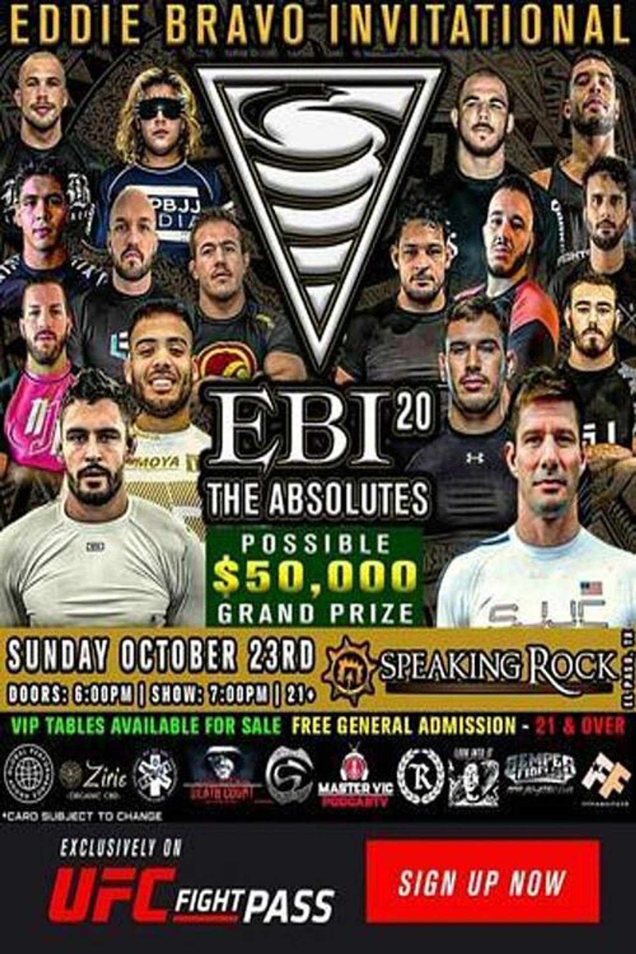 Eddie Bravo Invitational 20: The Absolutes Backdrop