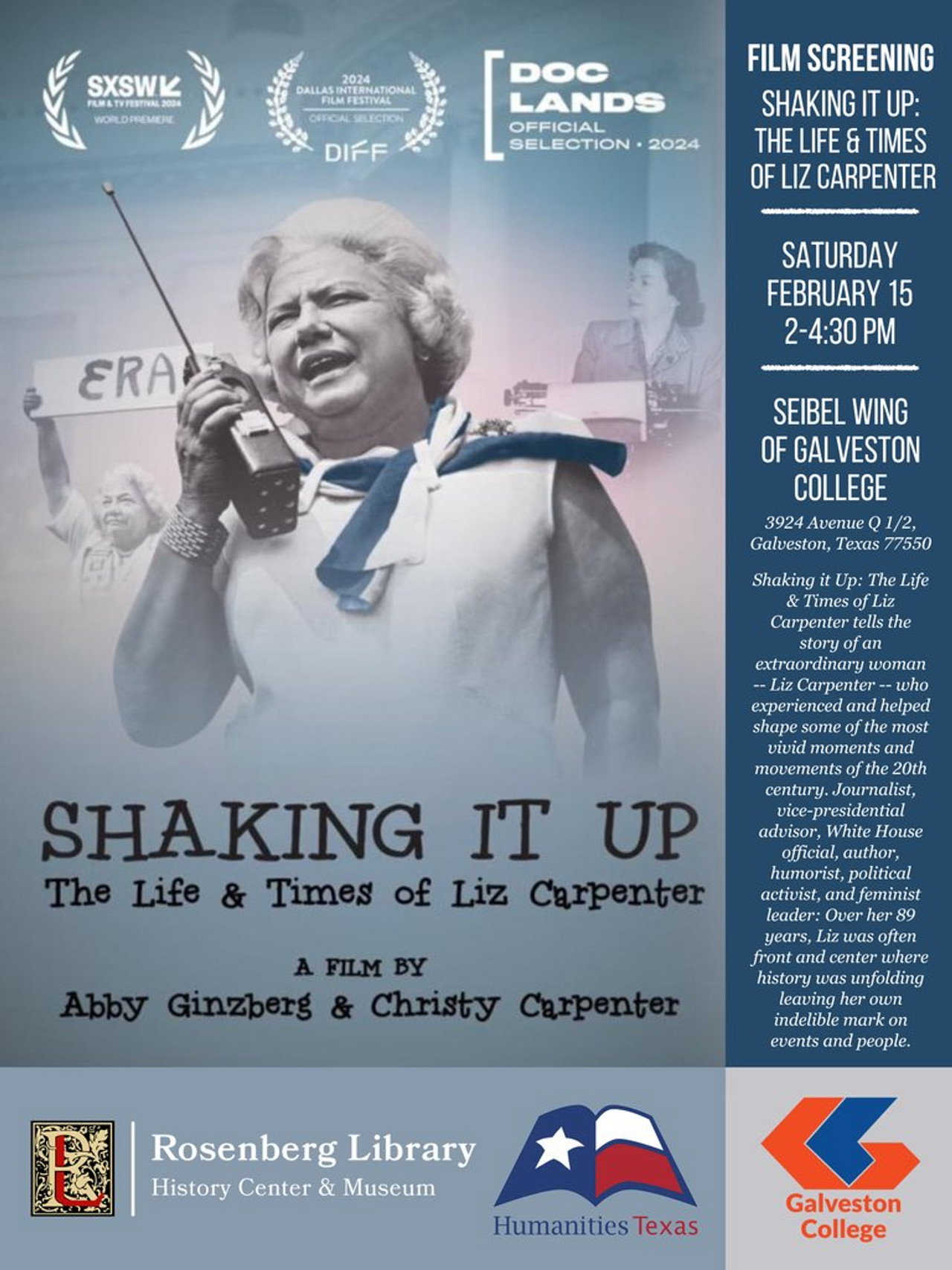 Shaking It Up: The Life and Times of Liz Carpenter filmaffisch