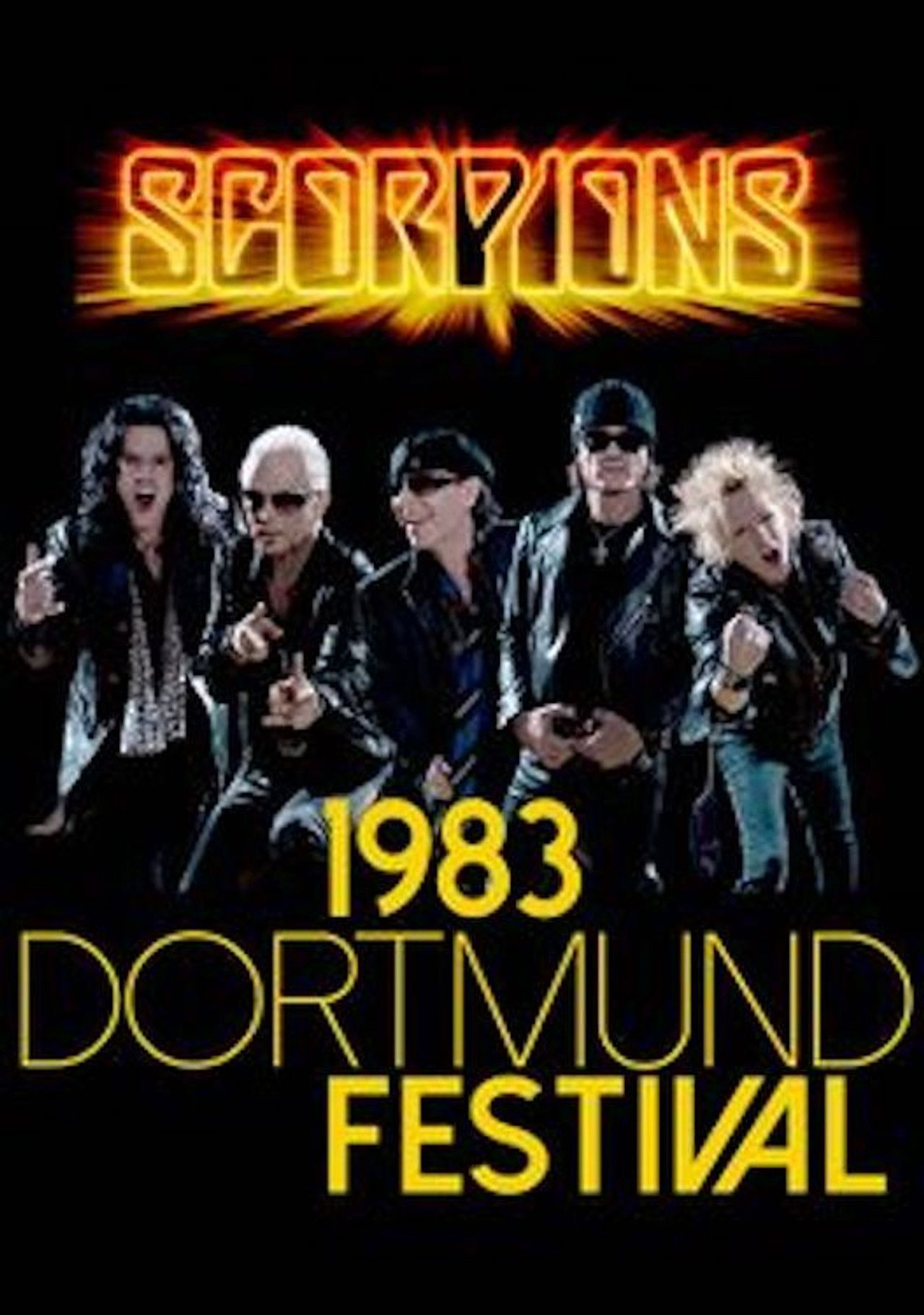 Scorpions: Rock Pop Festival - Dortmund, 17 December 1983 Backdrop
