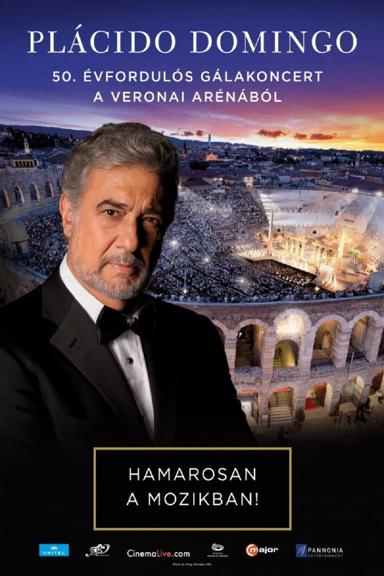 Plácido Domingo 50. évfordulós gálakoncertje a Veronai Arénában – plakát 3