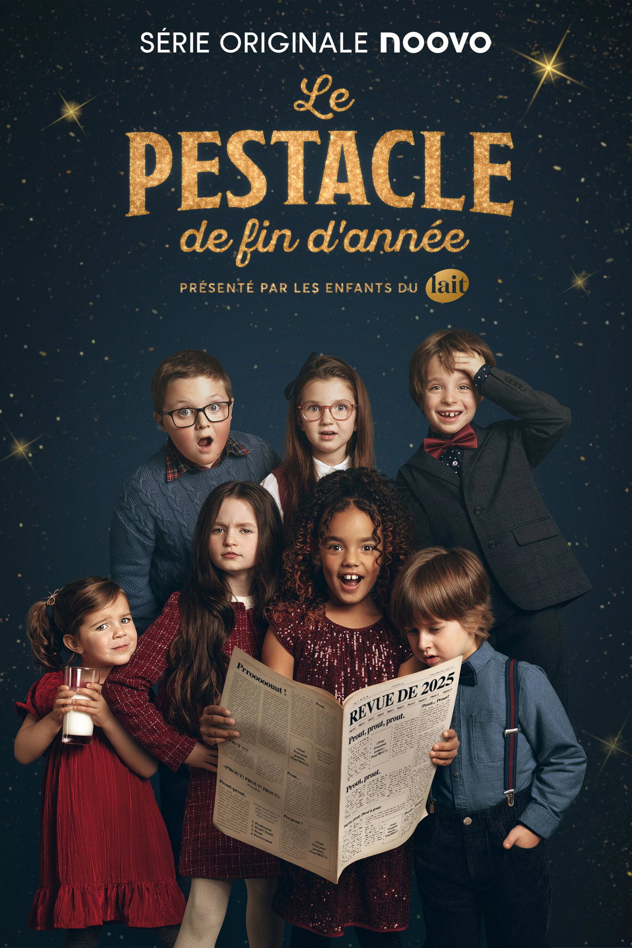 Le pestacle de fin d'année présenté par les enfants du Lait affisch