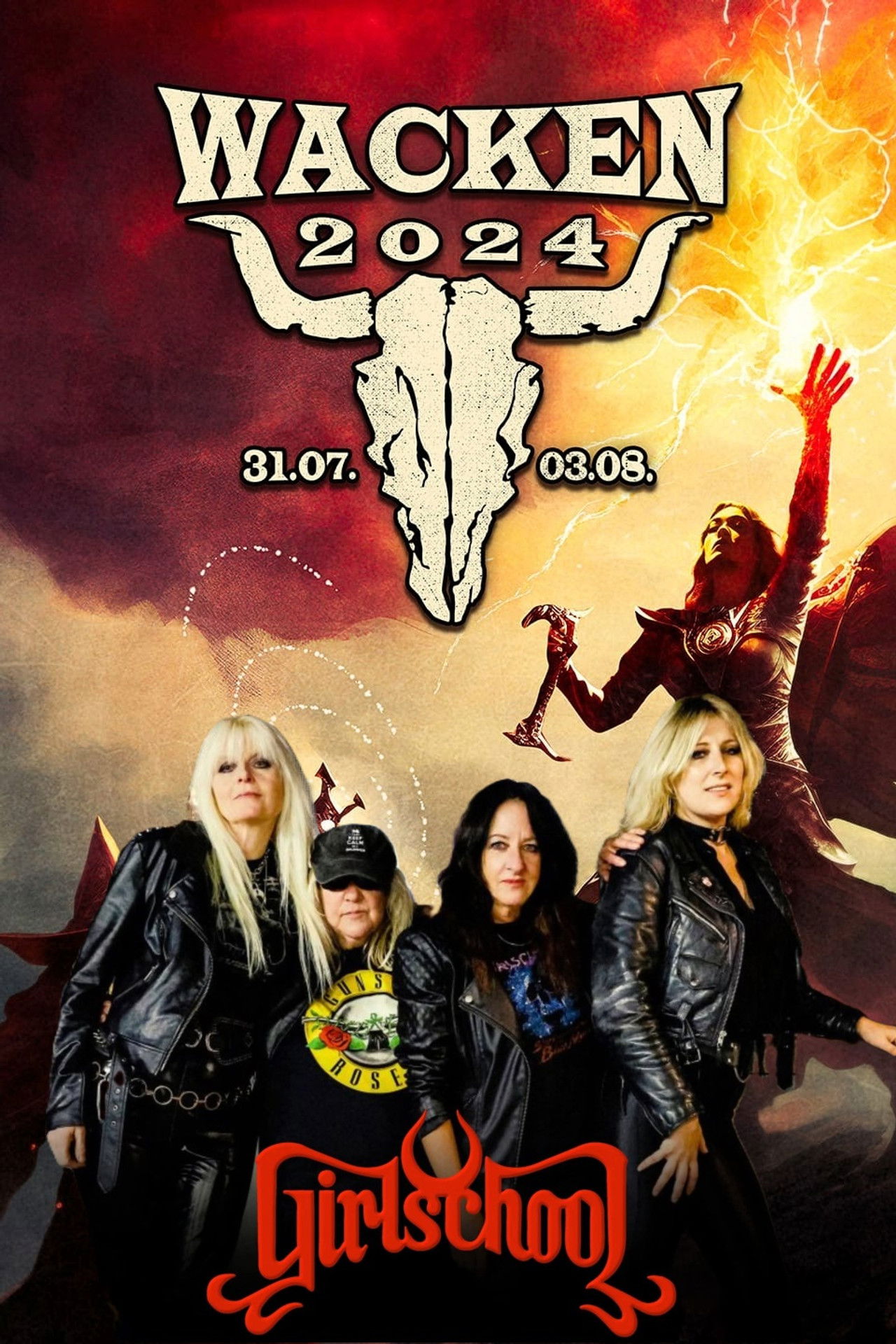 Girlschool - Live at Wacken Open Air 2024 Backdrop