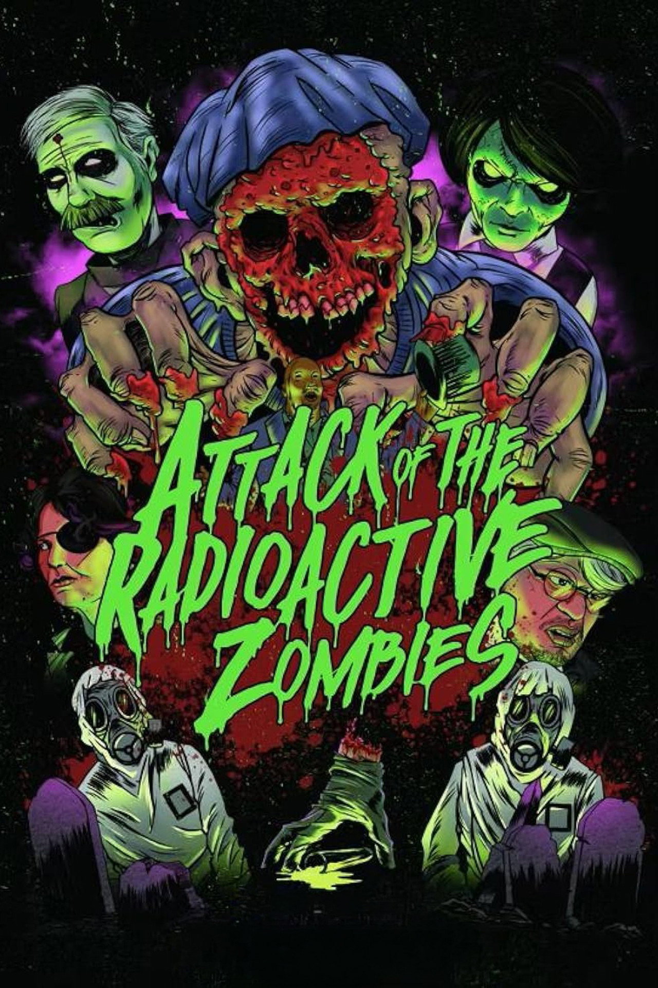Attack of the Radioactive Zombies Backdrop