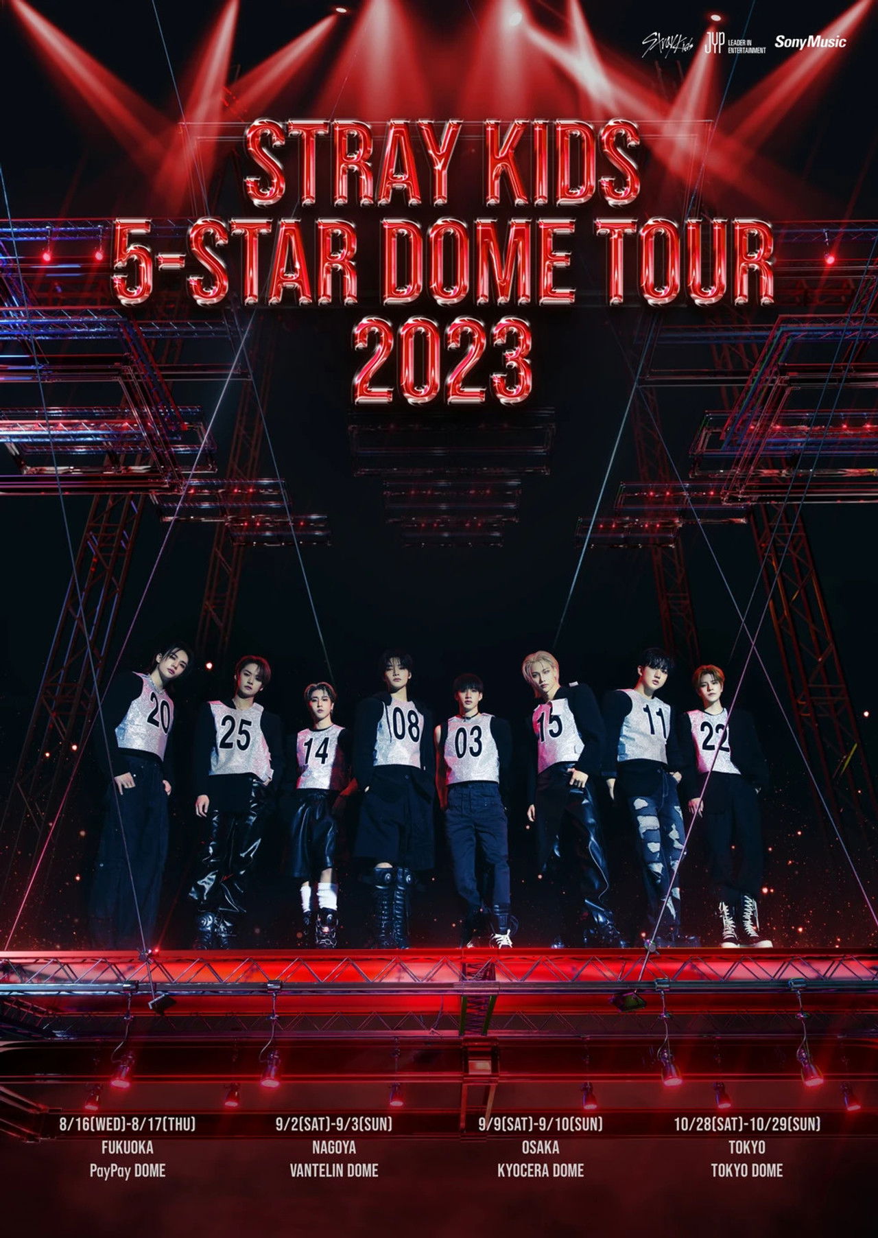 Stray Kids 5-STAR Dome Tour 2023 Backdrop