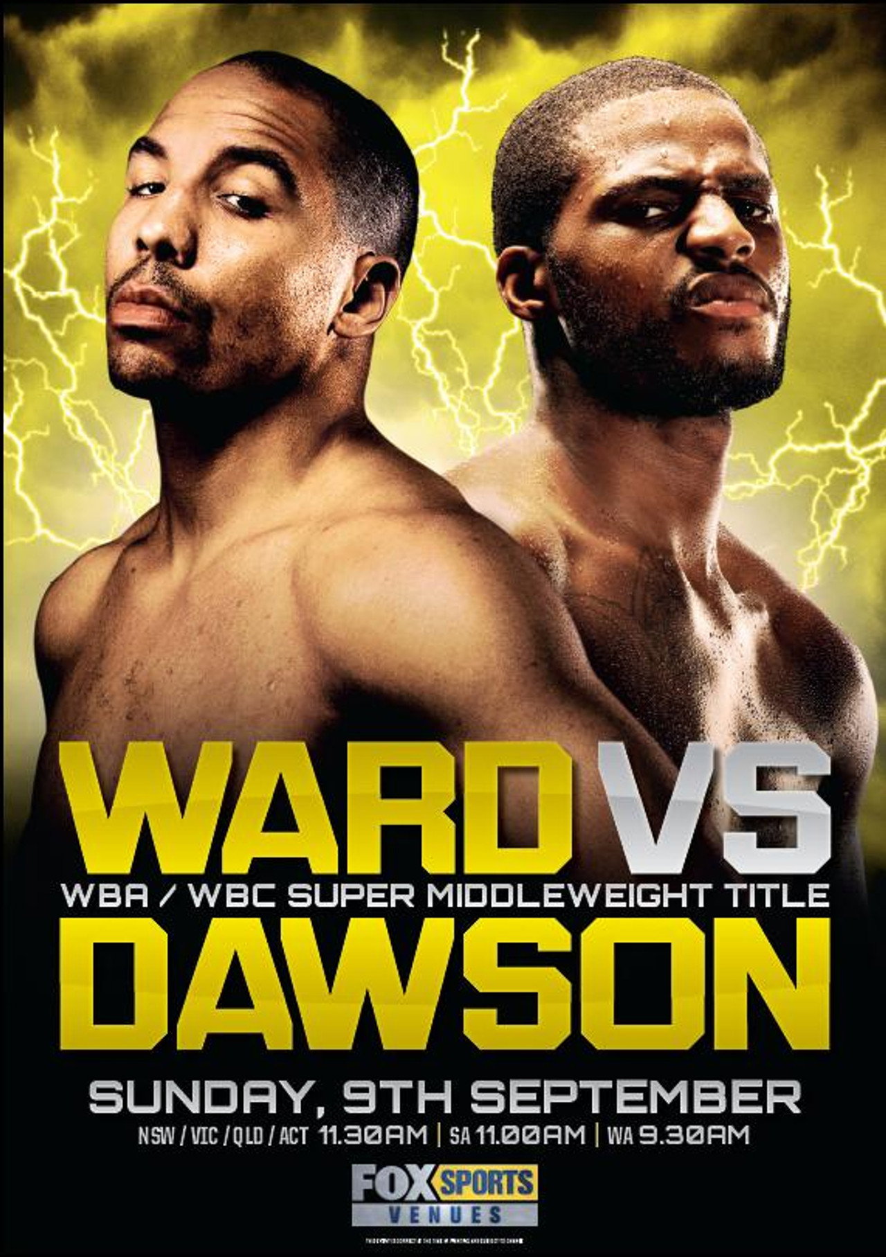 Ward vs Dawson Backdrop