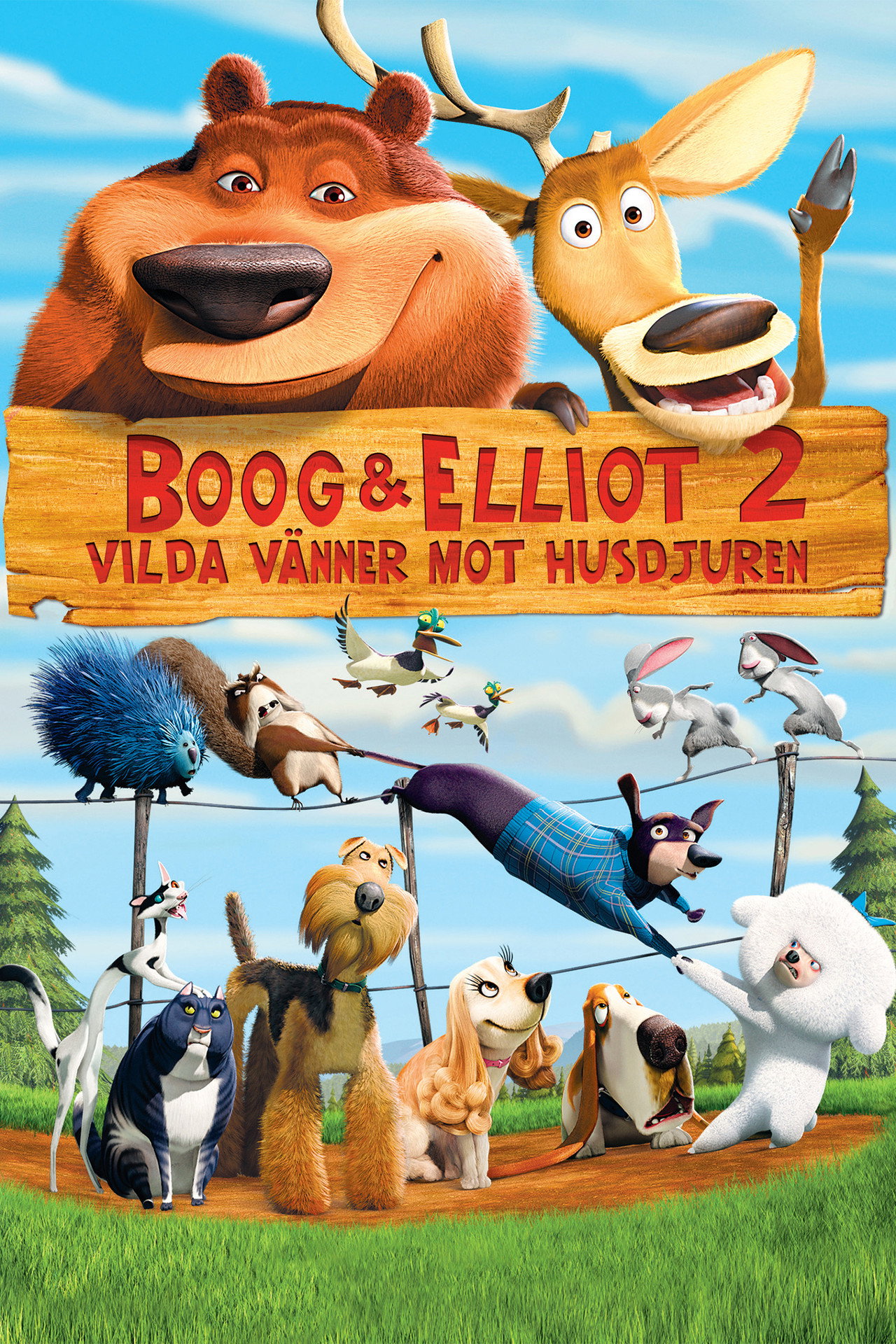 Boog & Elliot 2 - Vilda vänner mot husdjuren filmaffisch