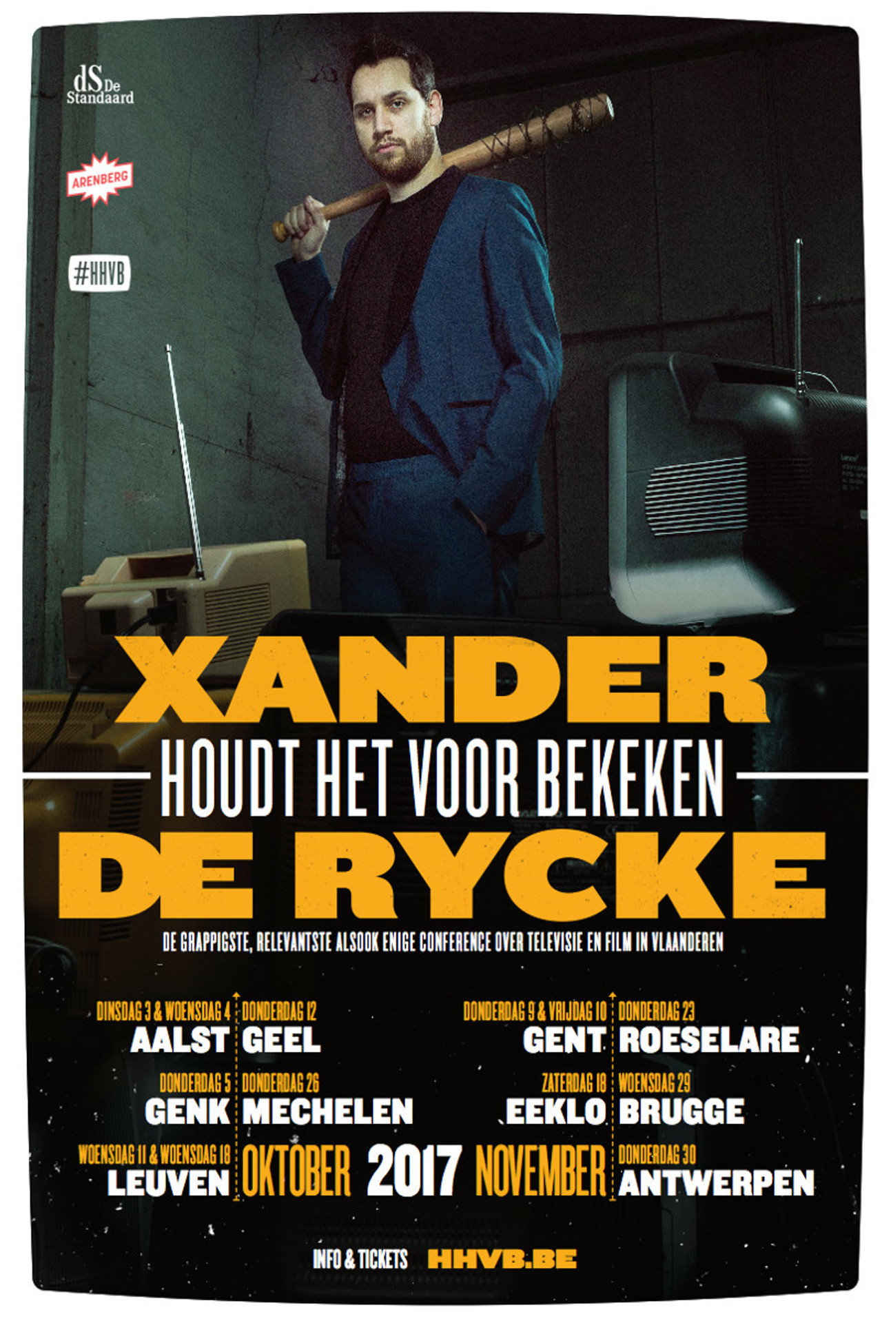 Xander De Rycke: Houdt Het Voor Bekeken 2016-2017 poster