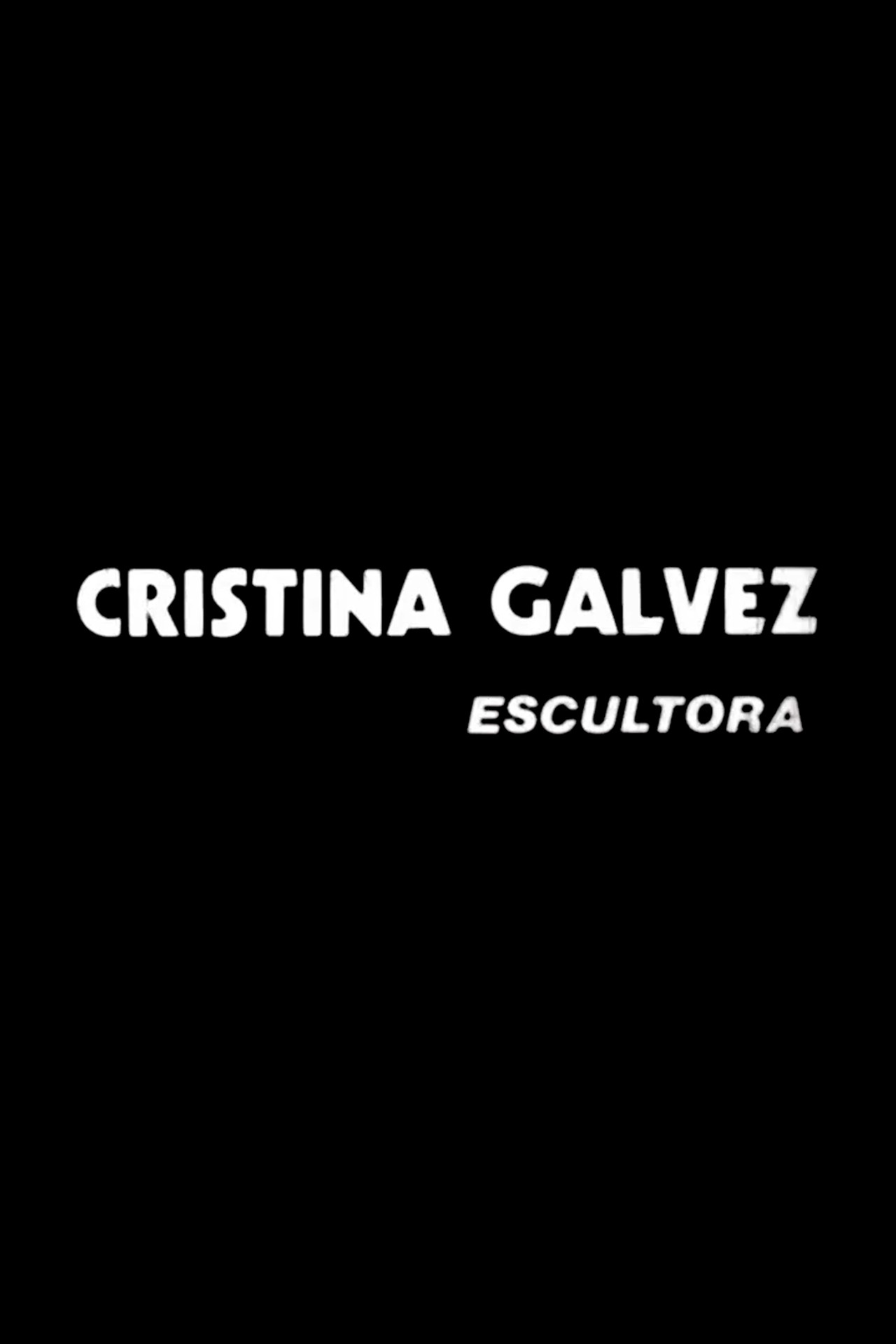 Cristina Gálvez: Escultora