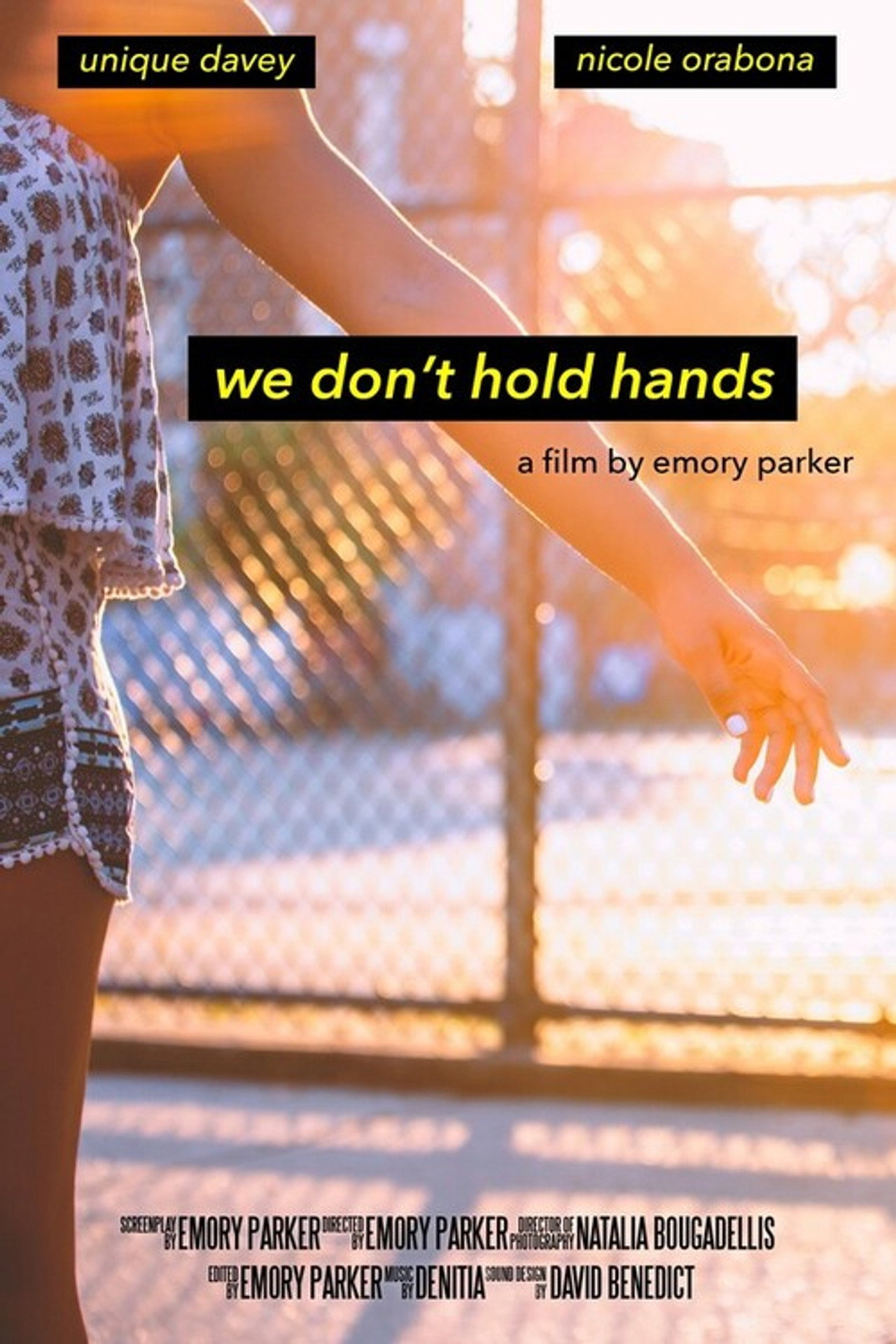 We Don't Hold Hands filmaffisch