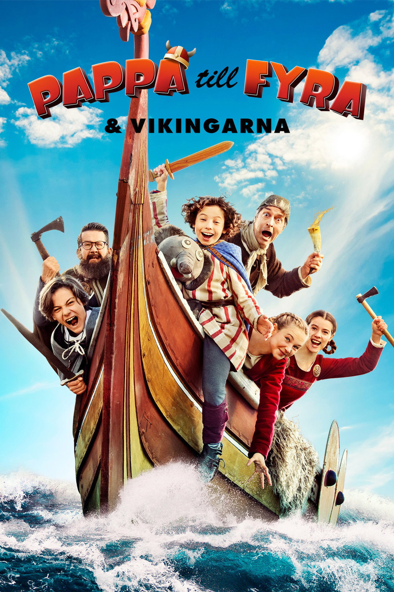 Pappa till fyra & vikingarna filmaffisch