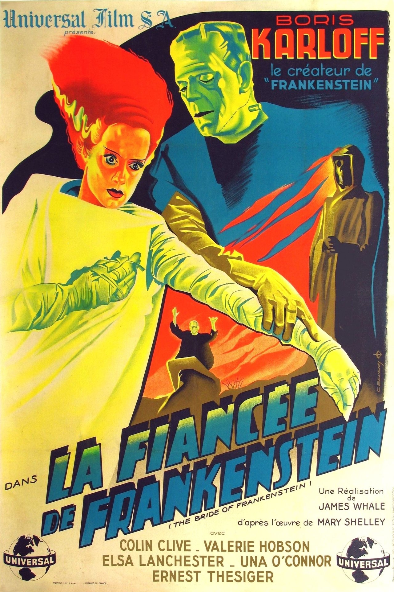 La Fiancée de Frankenstein poster