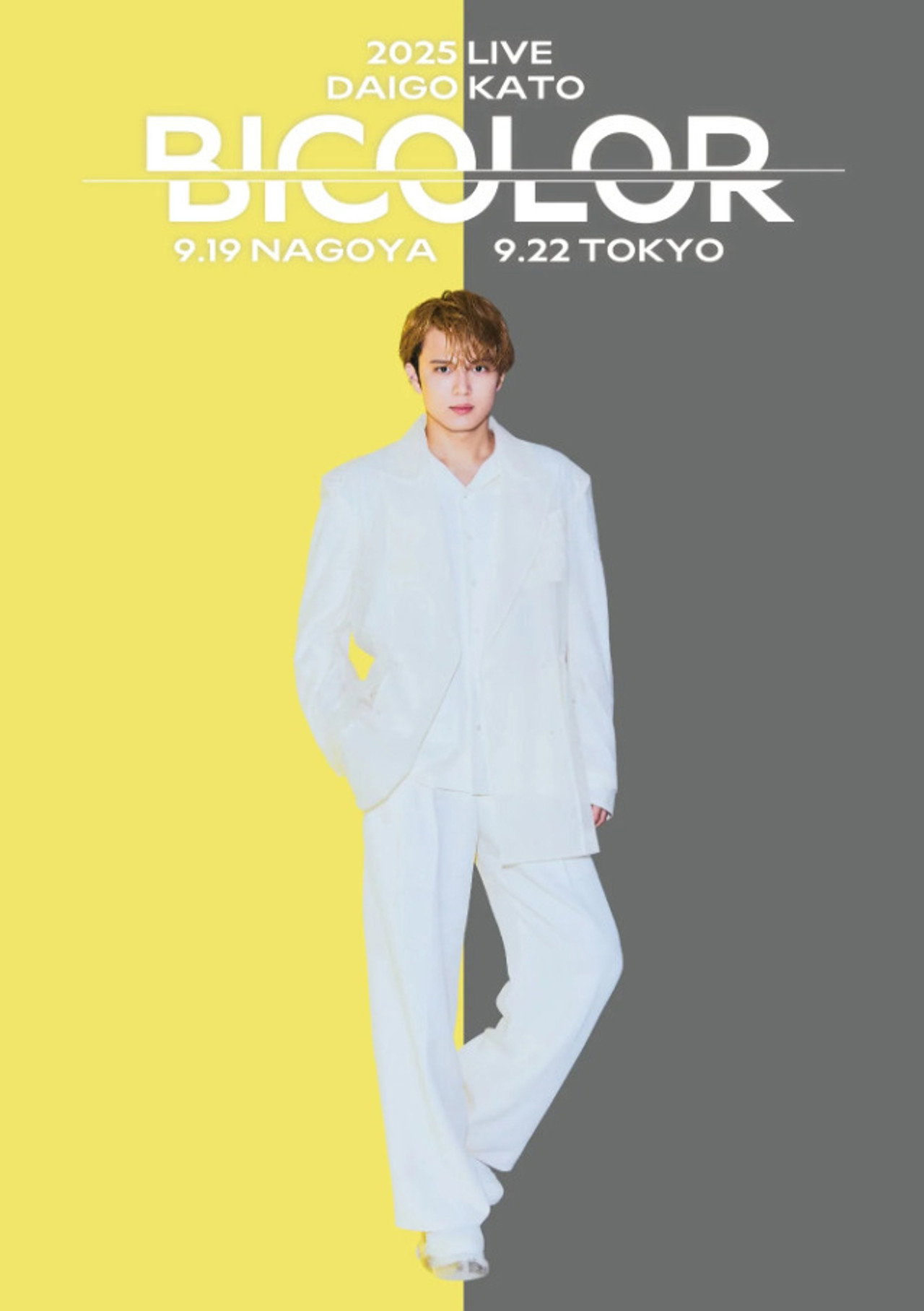 Daigo Kato 2025 LIVE "BICOLOR" Backdrop