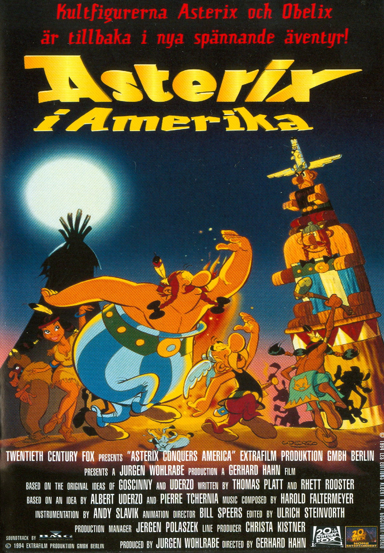 Asterix i Amerika filmaffisch