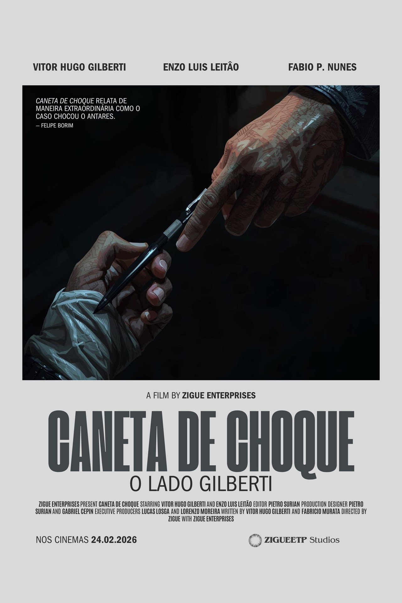 Caneta de Choque: o Lado Gilberti Backdrop