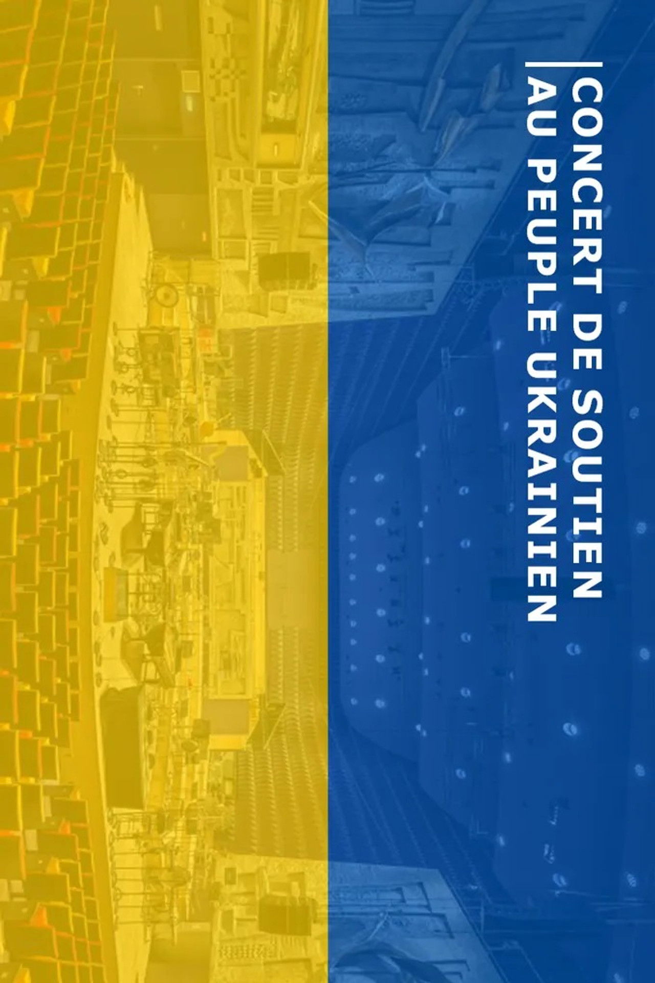 The Orchestre Philharmonique de Radio France Solidarity concert for Ukraine Backdrop