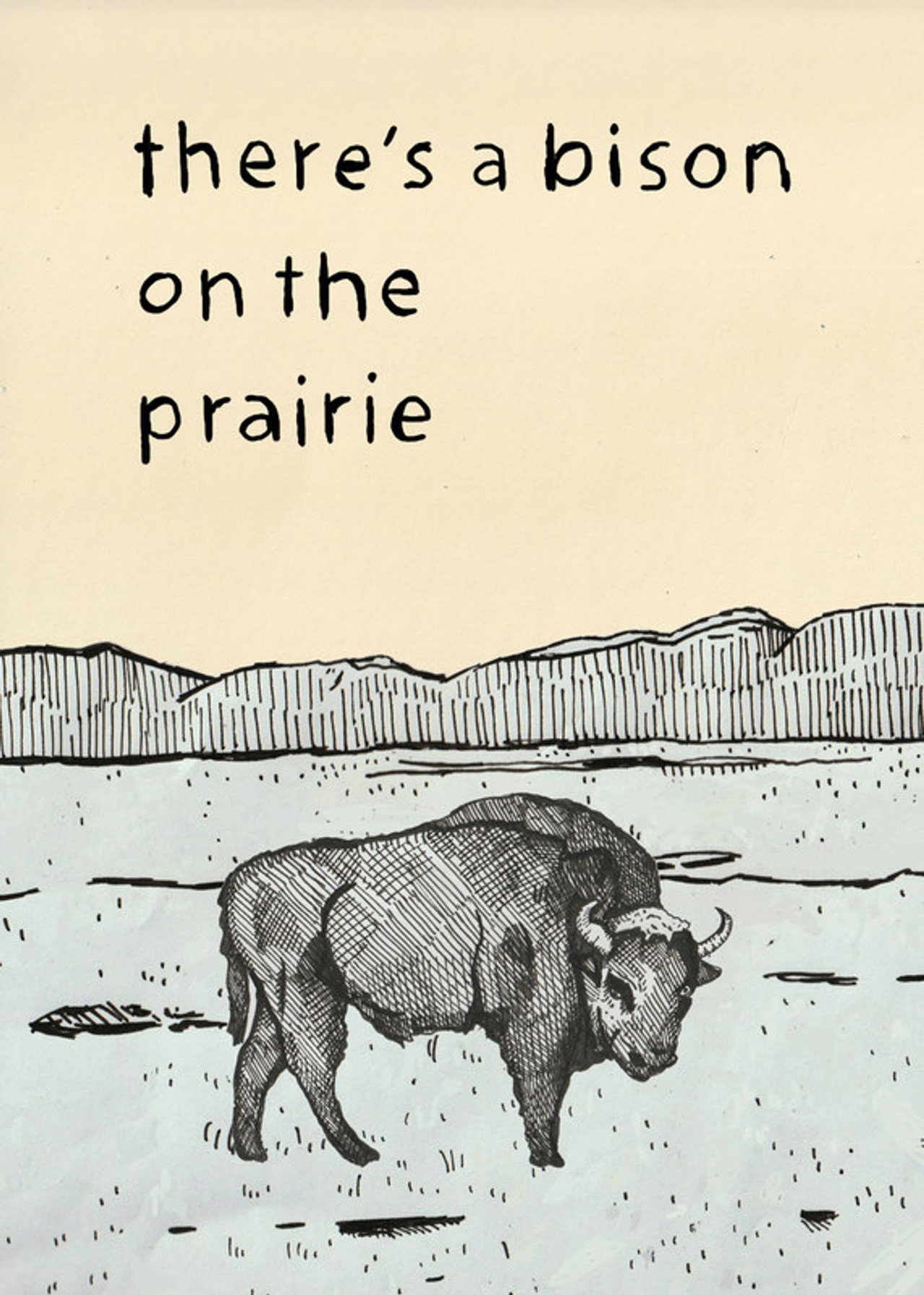 There's a Bison on The Prairie filmaffisch