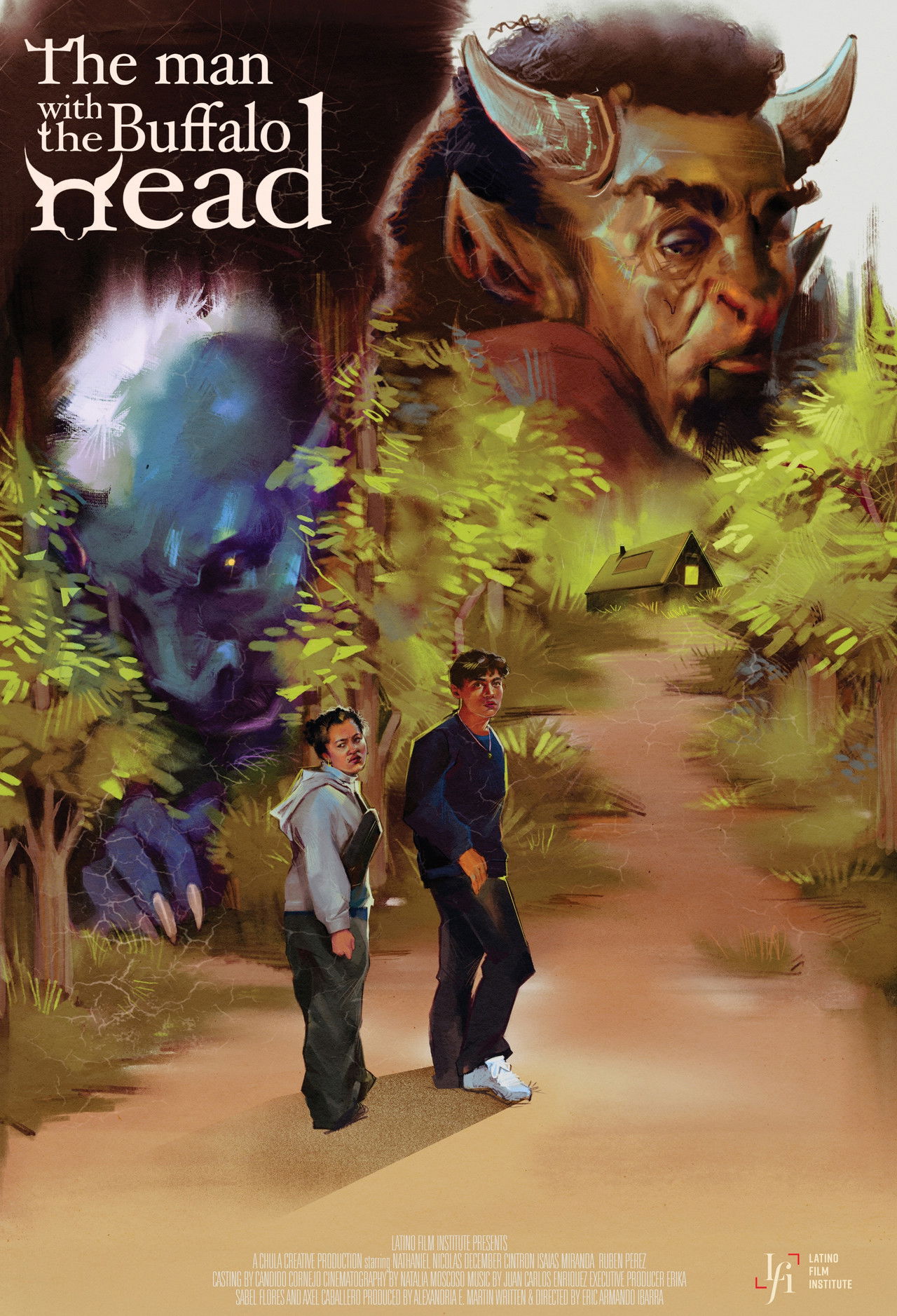 The Man With the Buffalo Head Backdrop