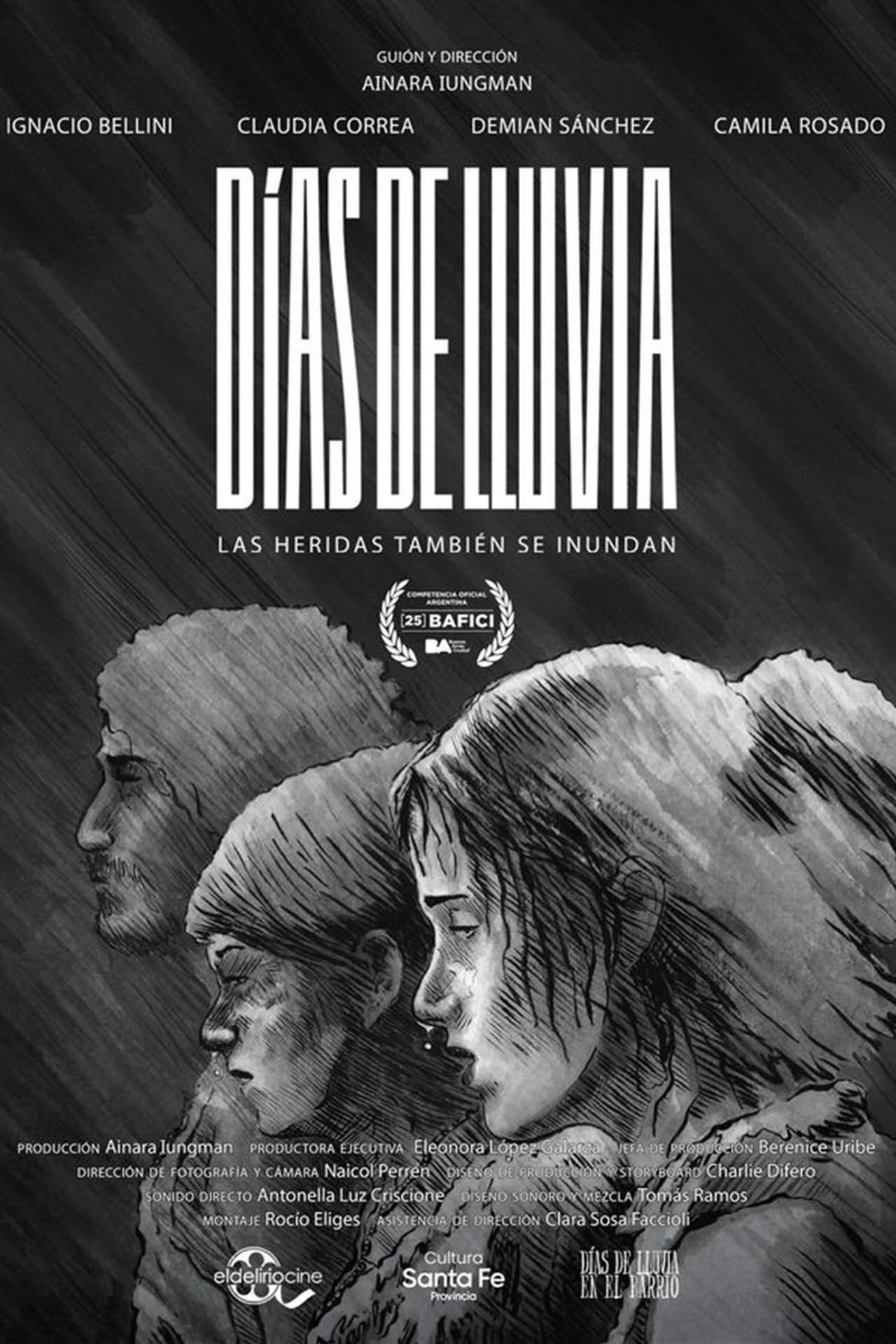 Días de lluvia filmaffisch