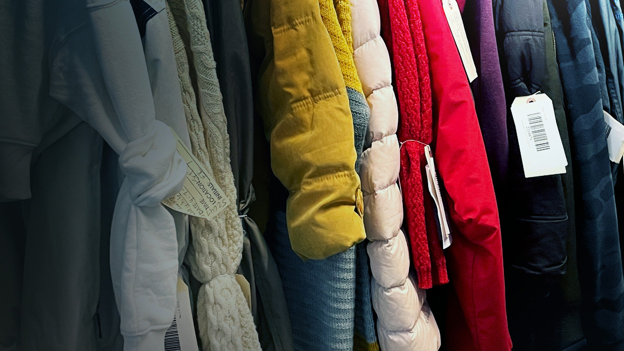 Inside Airport Lost & Found backdrop