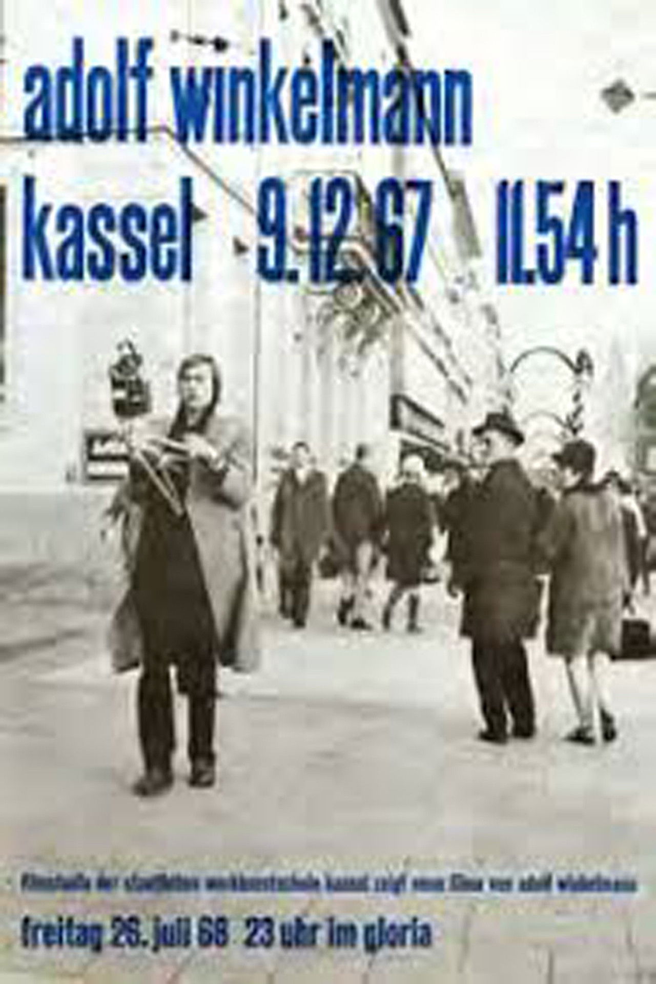Adolf Winkelmann, Kassel, 9.12.1967, 11.54h Backdrop