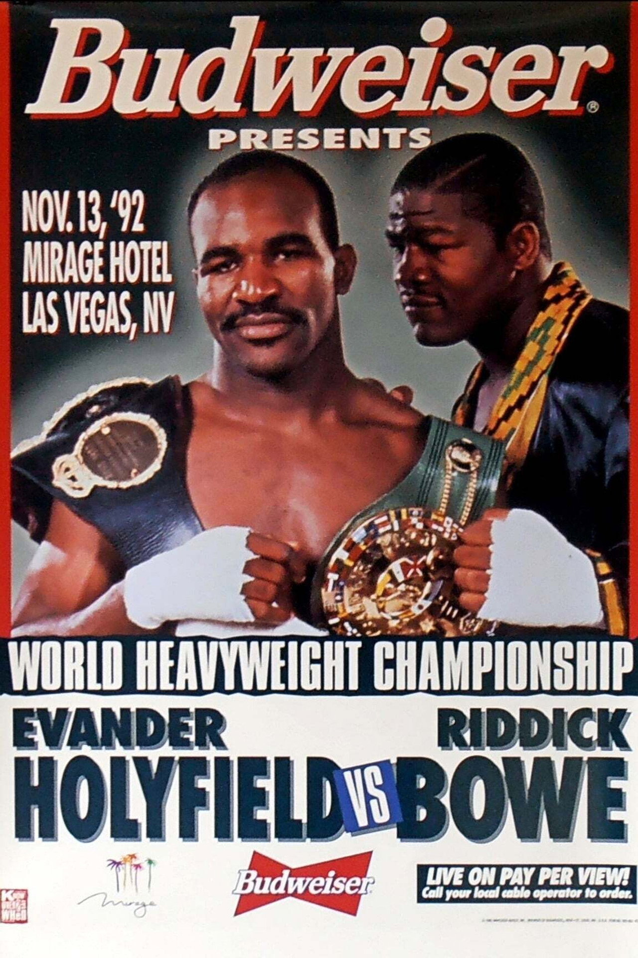 Evander Holyfield vs Riddick Bowe I filmaffisch