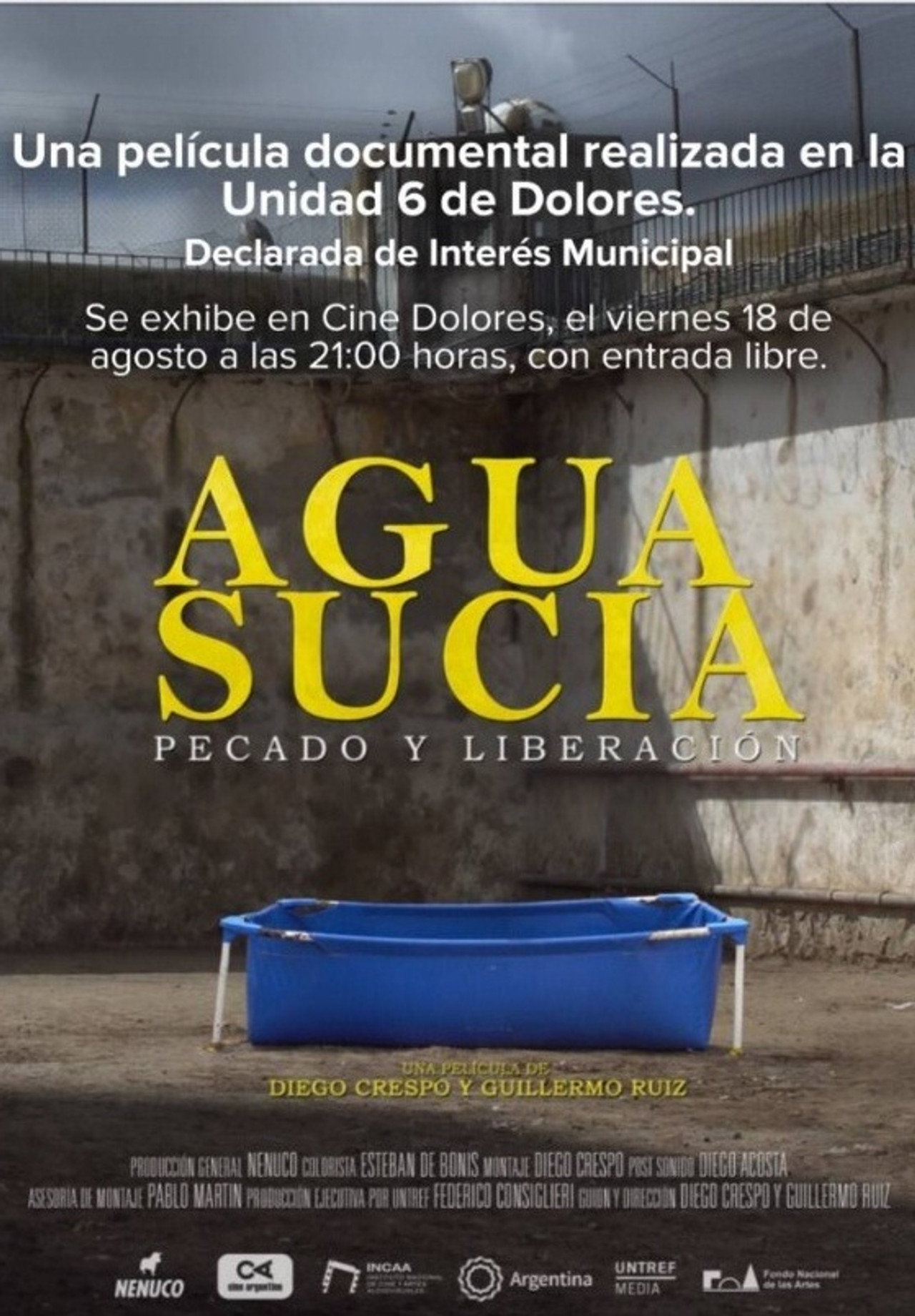 Agua sucia filmaffisch