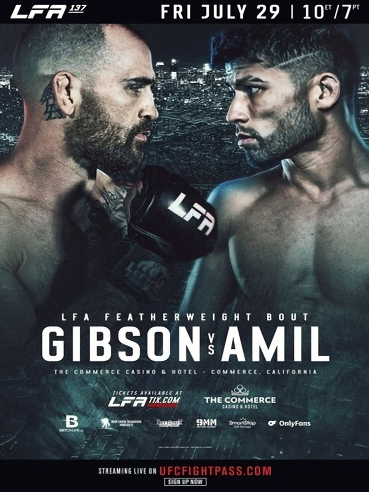 LFA 137: Gibson vs. Amil poster