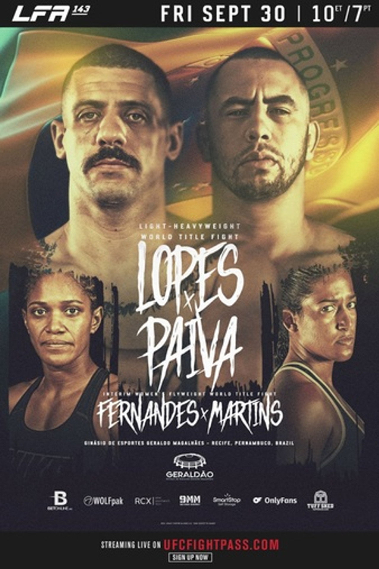 LFA 143: Lopes vs. Paiva Backdrop