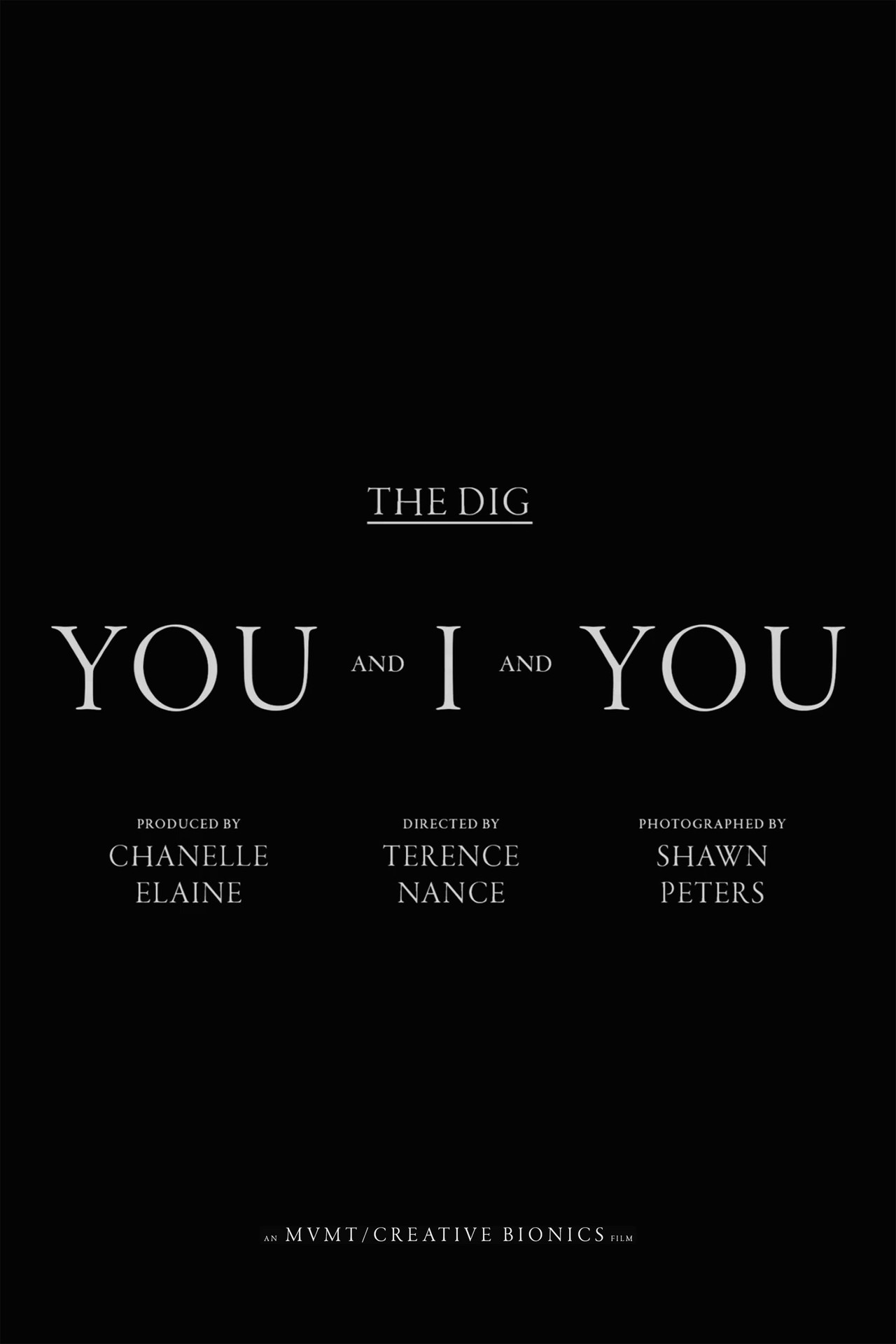 The Dig - You And I and You filmaffisch