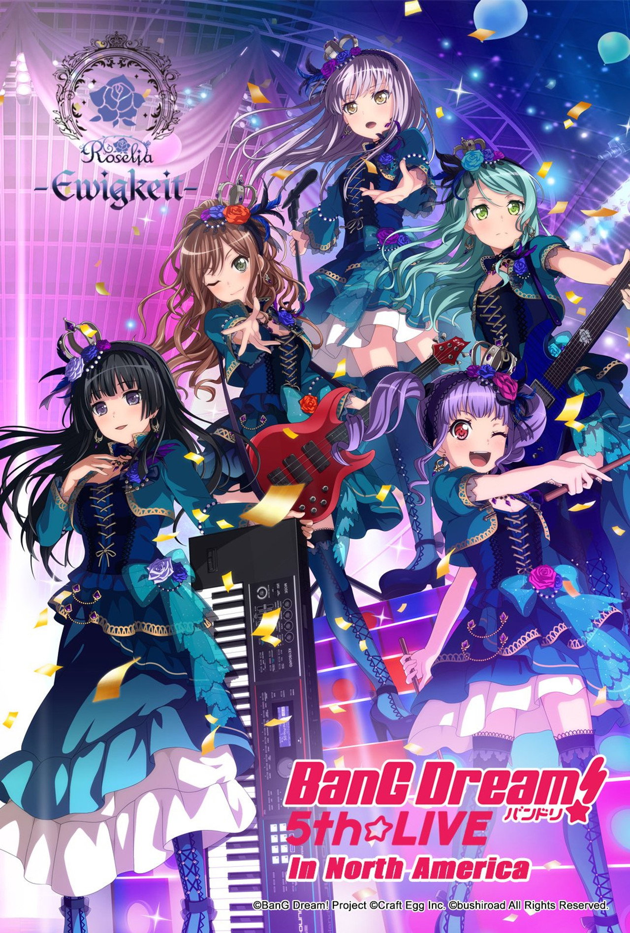 BanG Dream! 5th☆LIVE Day 2: Roselia -Ewigkeit- filmaffisch