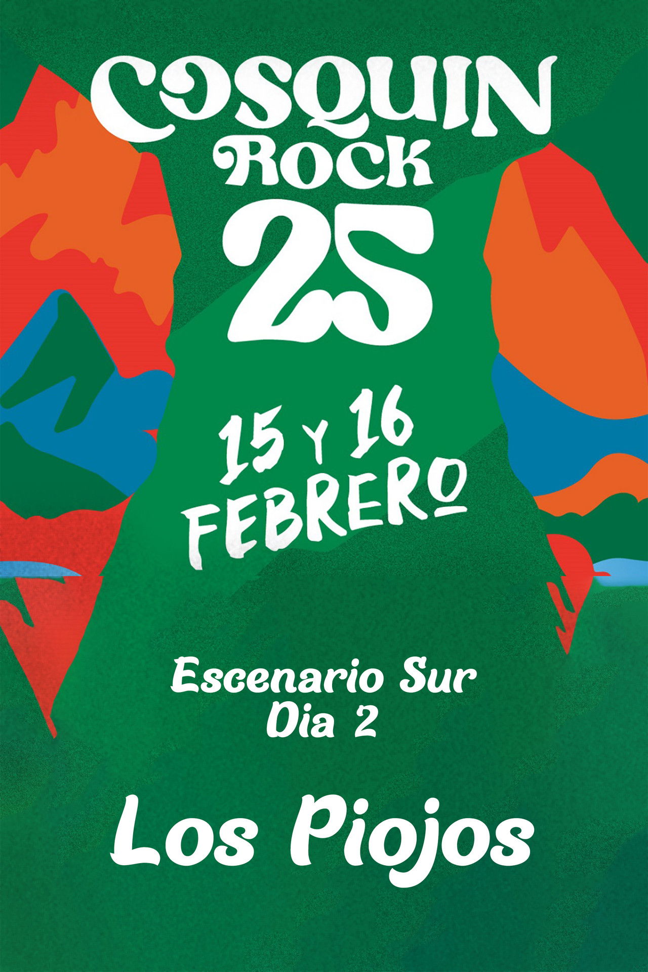 Los Piojos - Cosquín Rock 2025 Backdrop