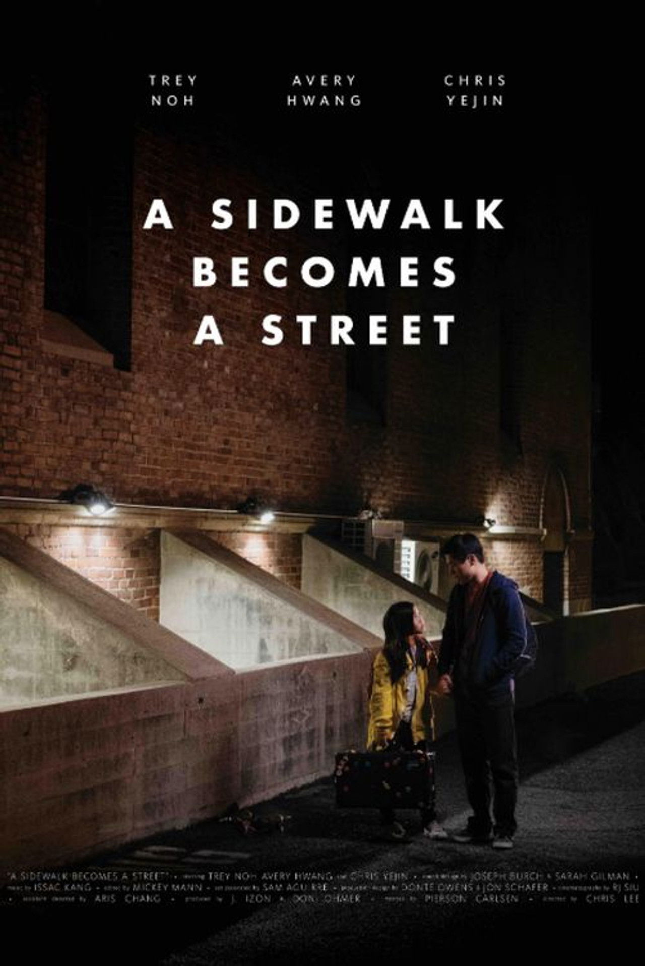 A Sidewalk Becomes a Street Backdrop