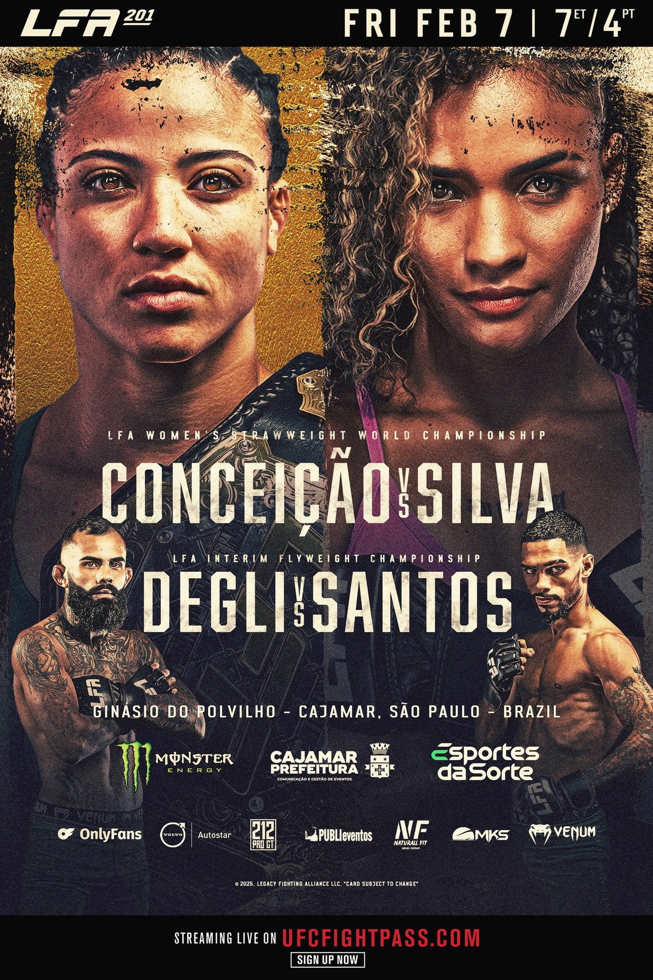 LFA 201: Conceicao vs. Silva poster