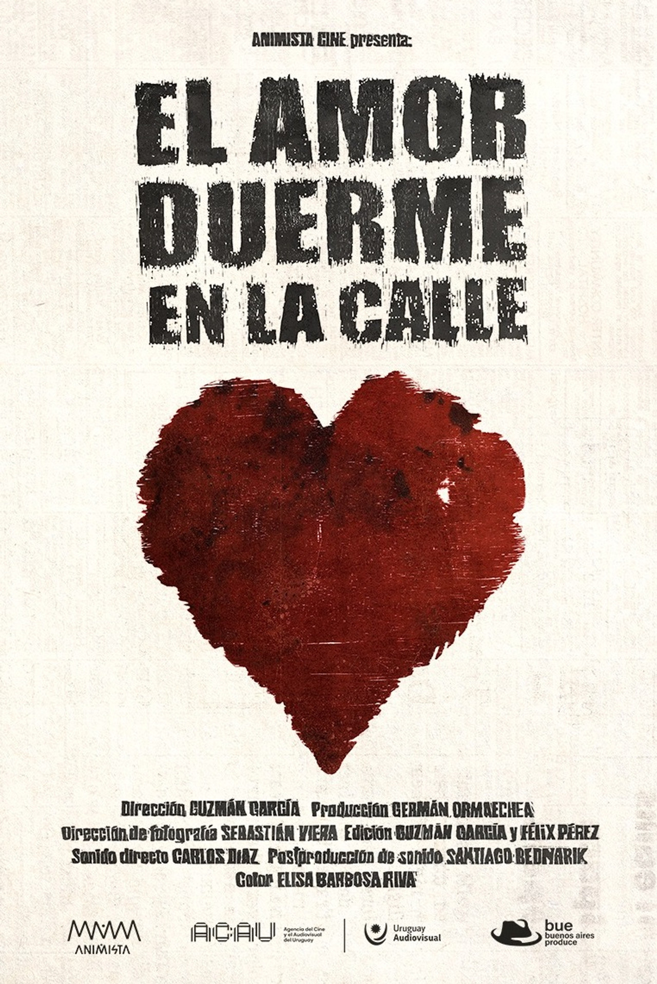 El amor duerme en la calle filmaffisch