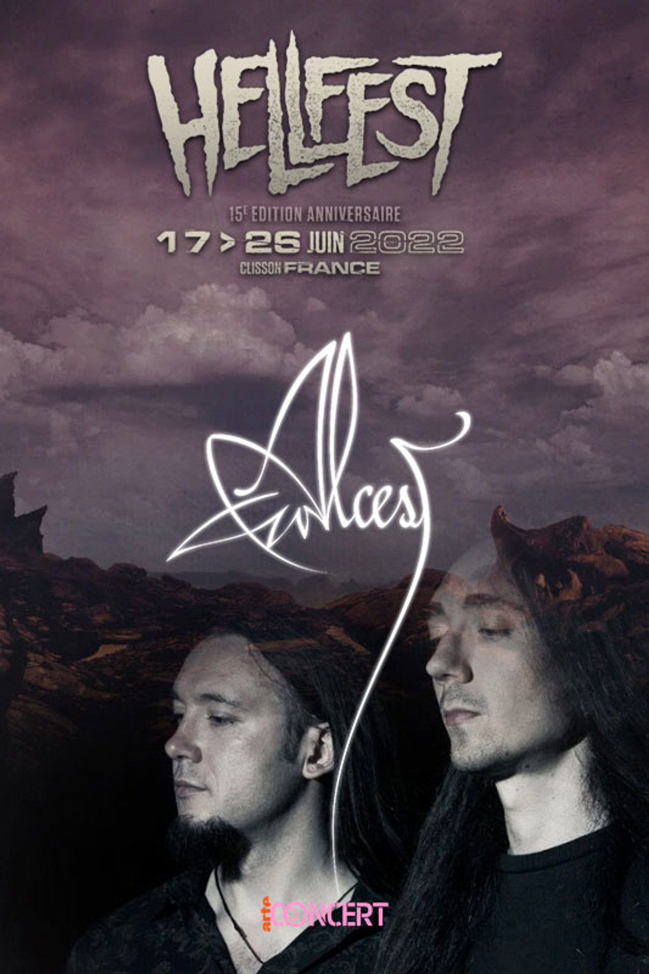 Alcest - Hellfest 2022 poster