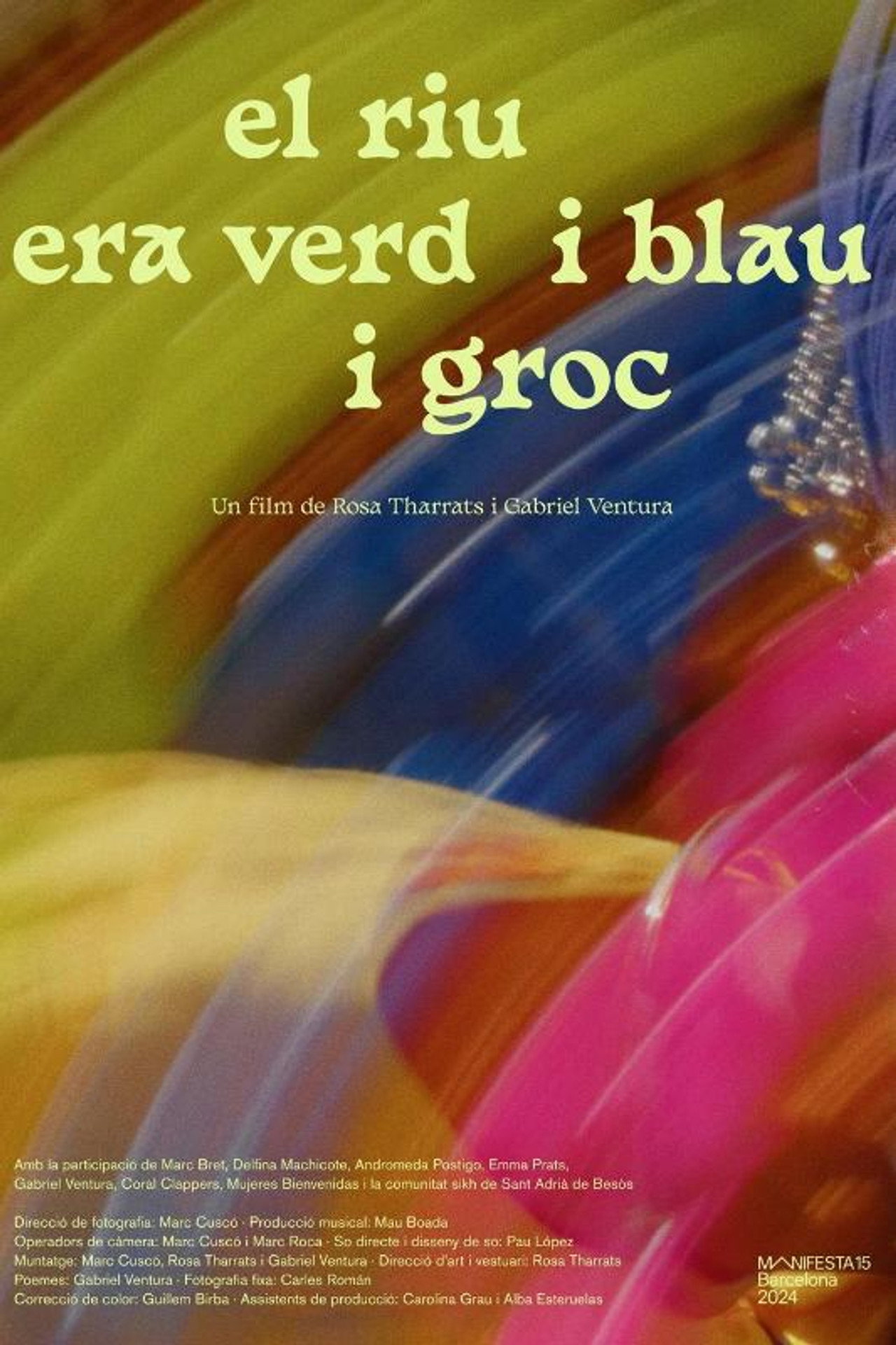 El riu era verd i blau i groc filmaffisch