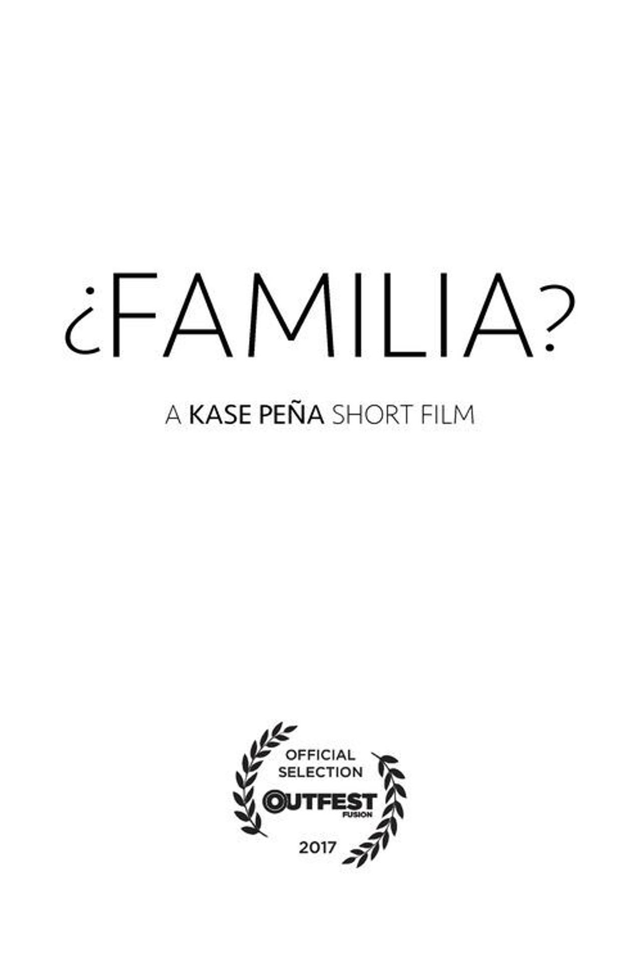 ¿Familia? filmaffisch