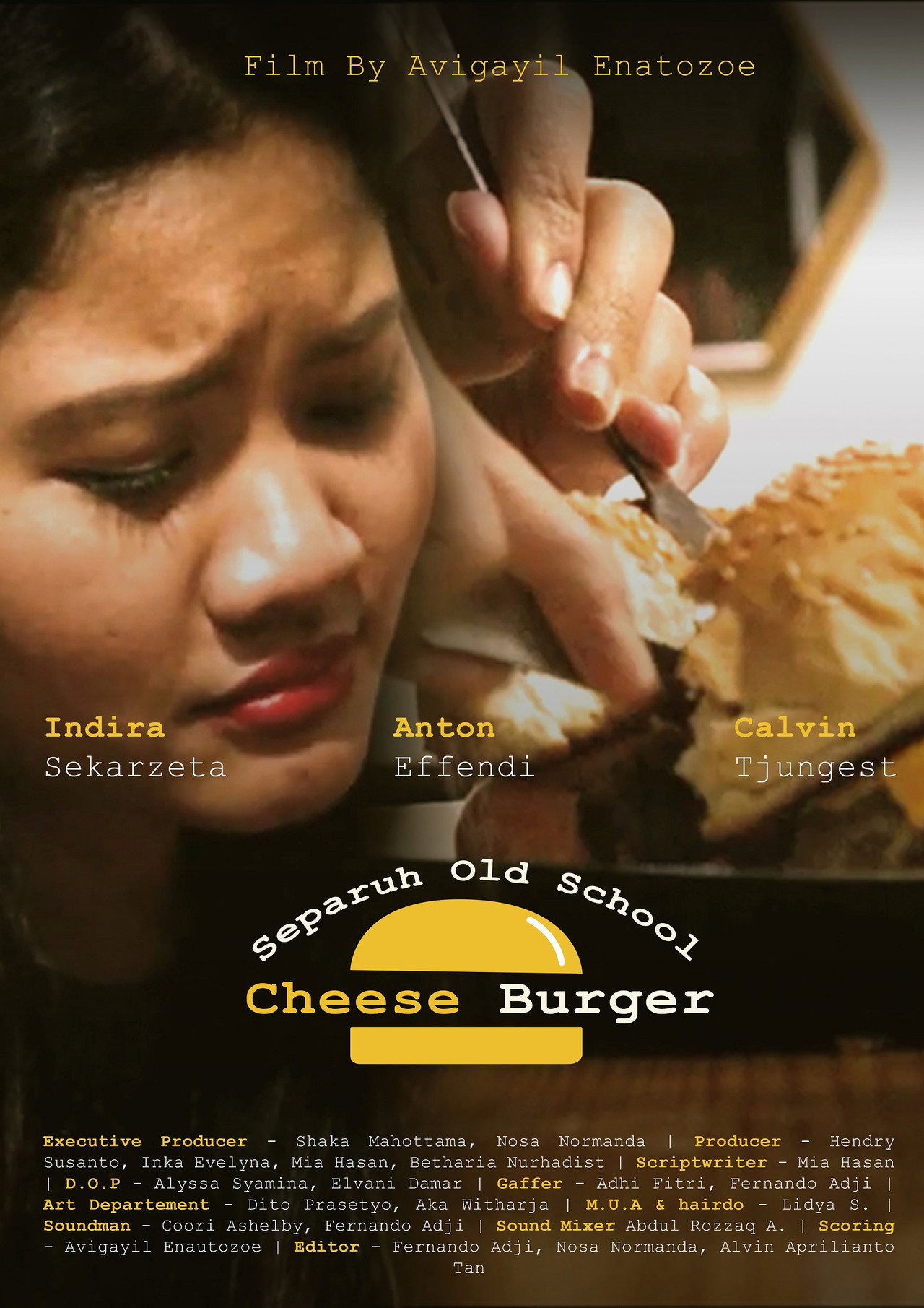 Separuh Old School Cheese Burger Backdrop