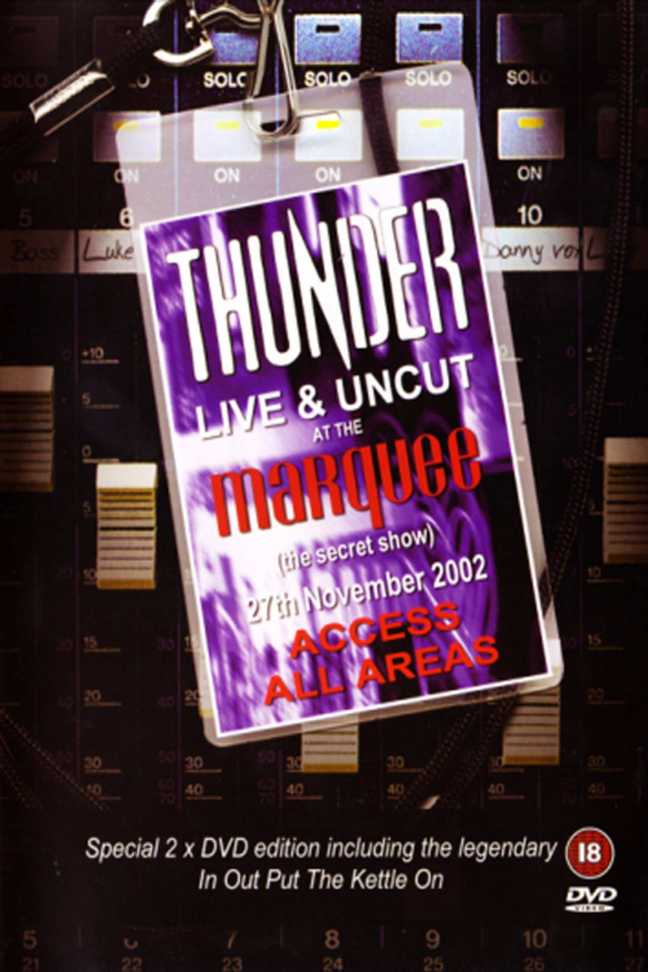 Thunder - Live And Uncut At The Marquee Backdrop