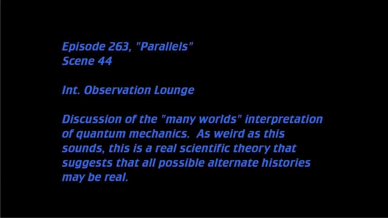 Star Trek: The Next Generation - Season 0 Episode 122 : Deleted Scenes: S07E11 - Parallels