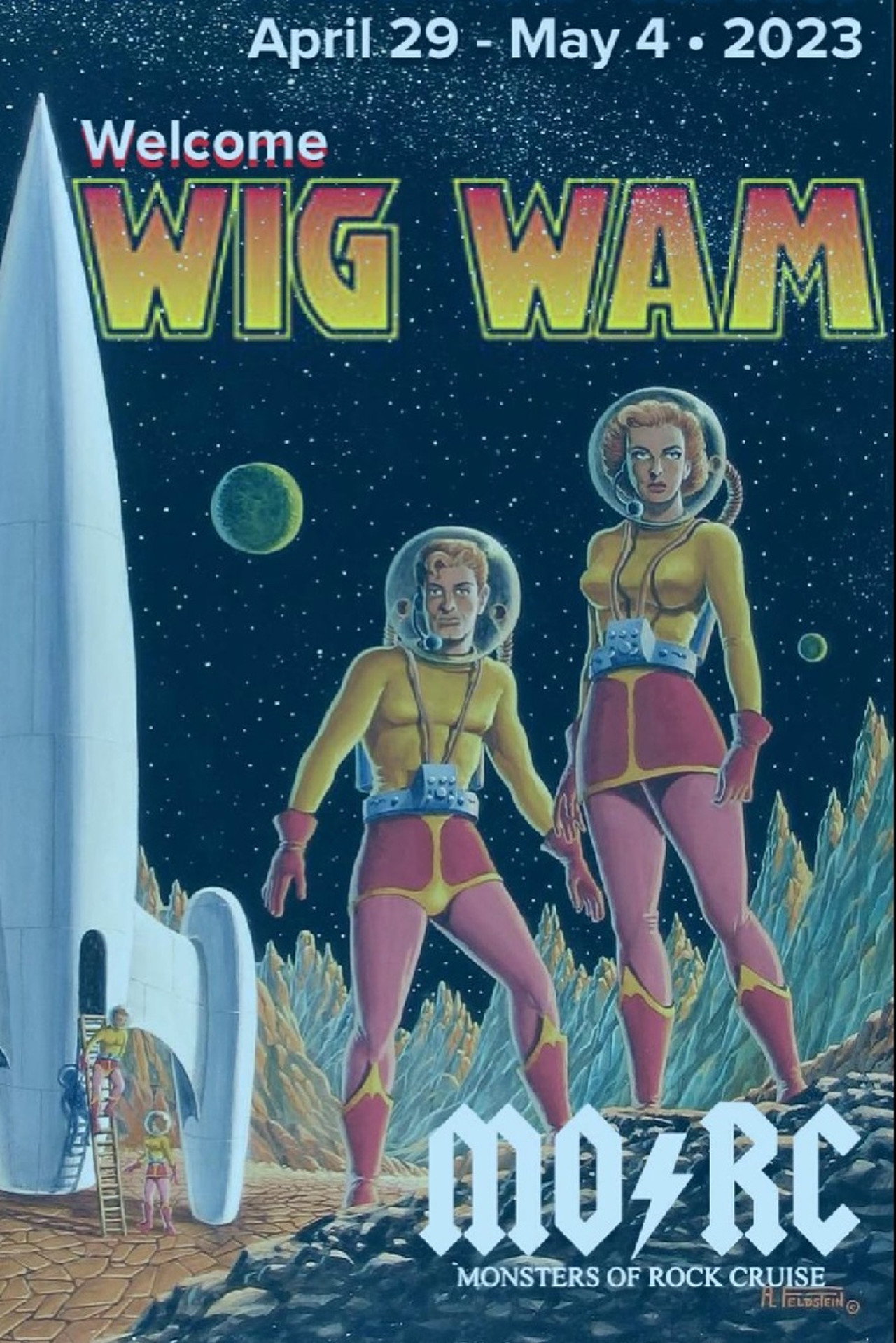 Wig Wam Monsters of Rock Cruise Backdrop