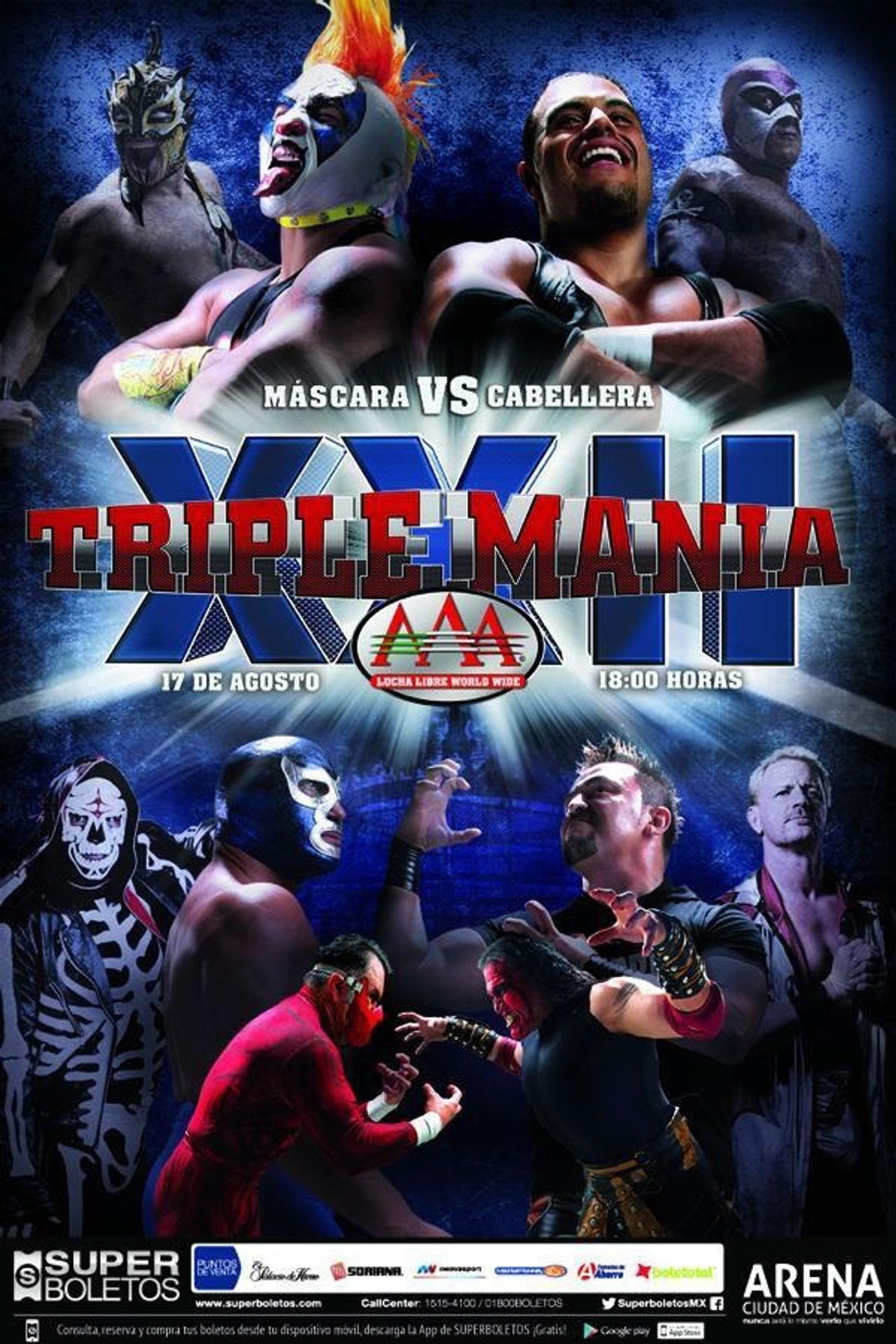AAA Triplemania XXII Backdrop