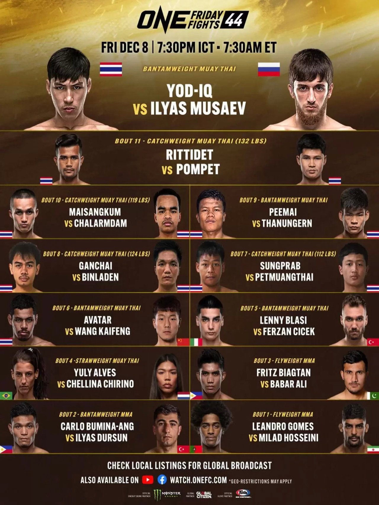 ONE Friday Fights 44: Yod-IQ vs. Musaev filmaffisch