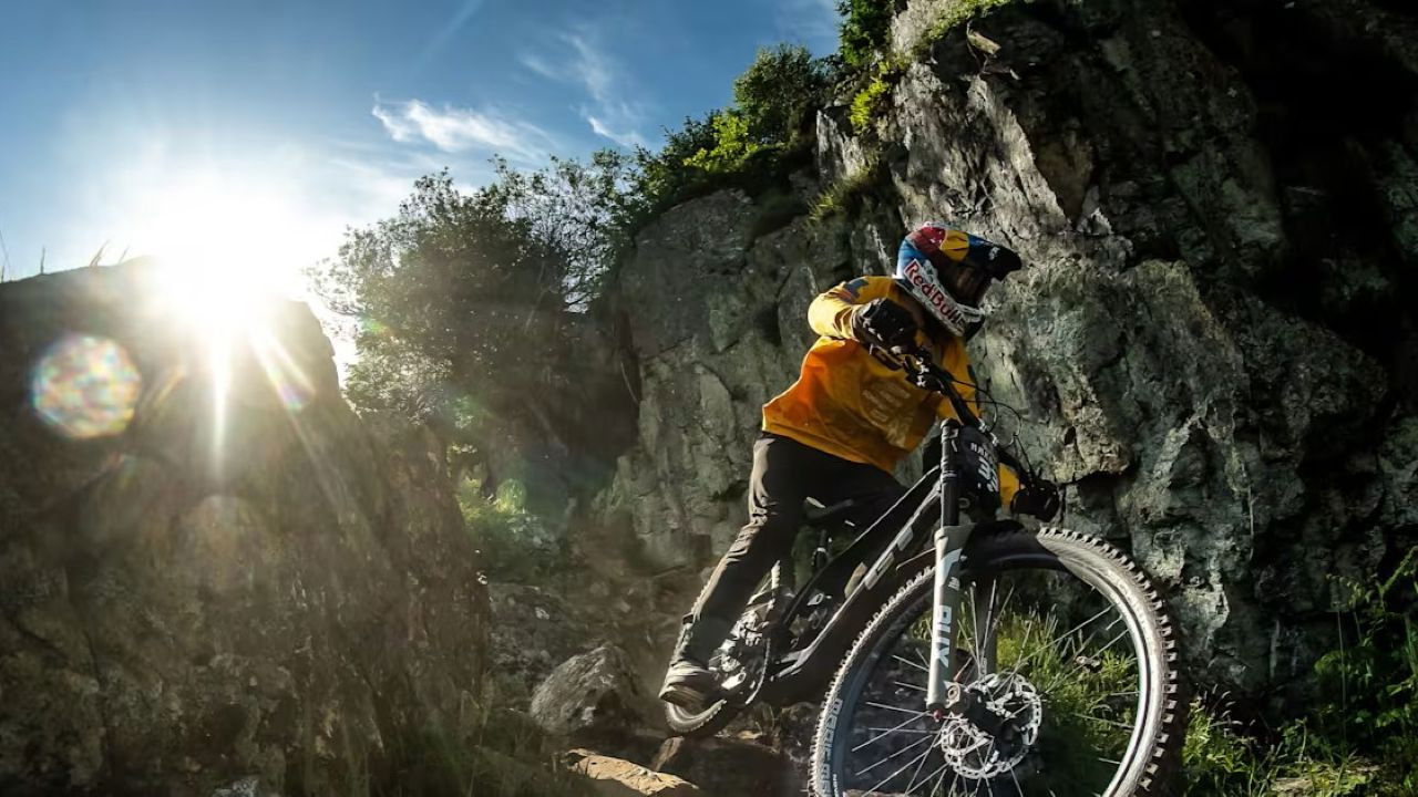 Red Bull Hardline UK backdrop