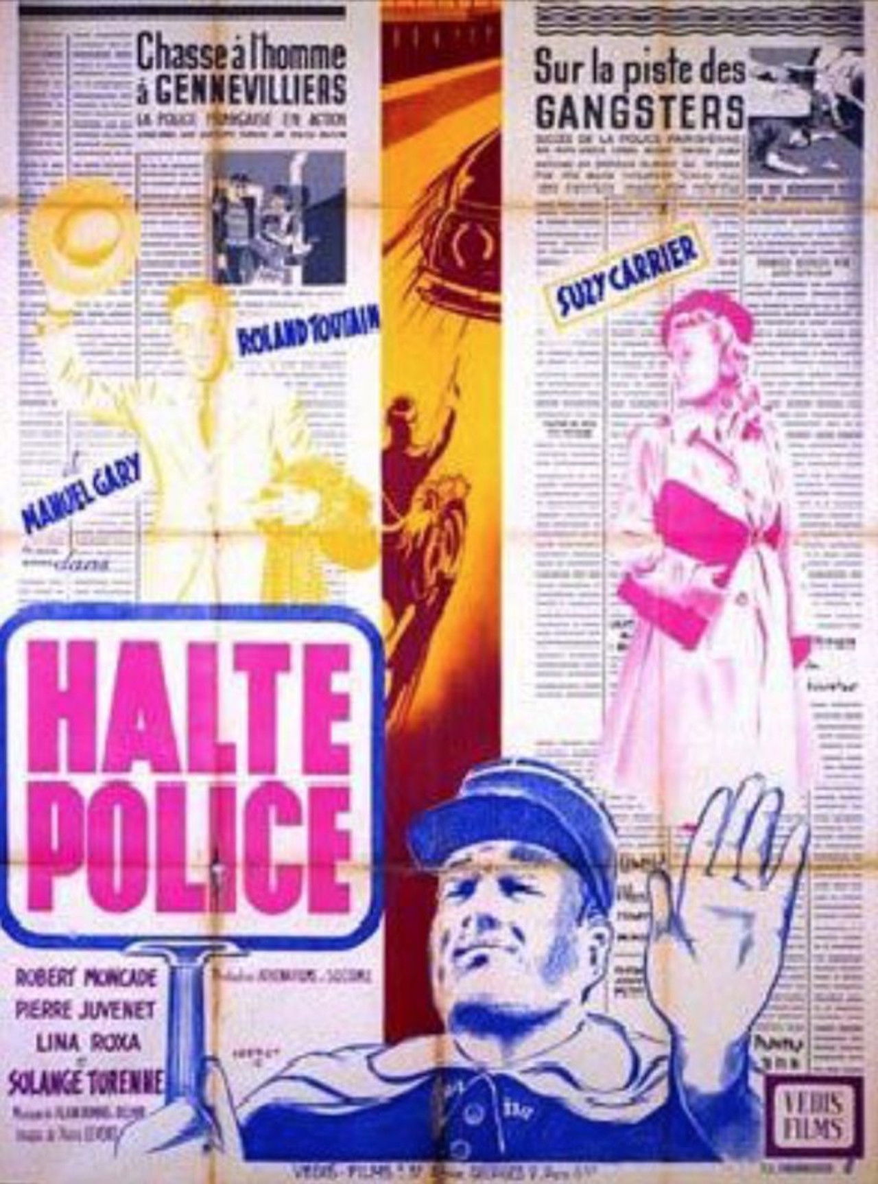 Halte... Police! Backdrop
