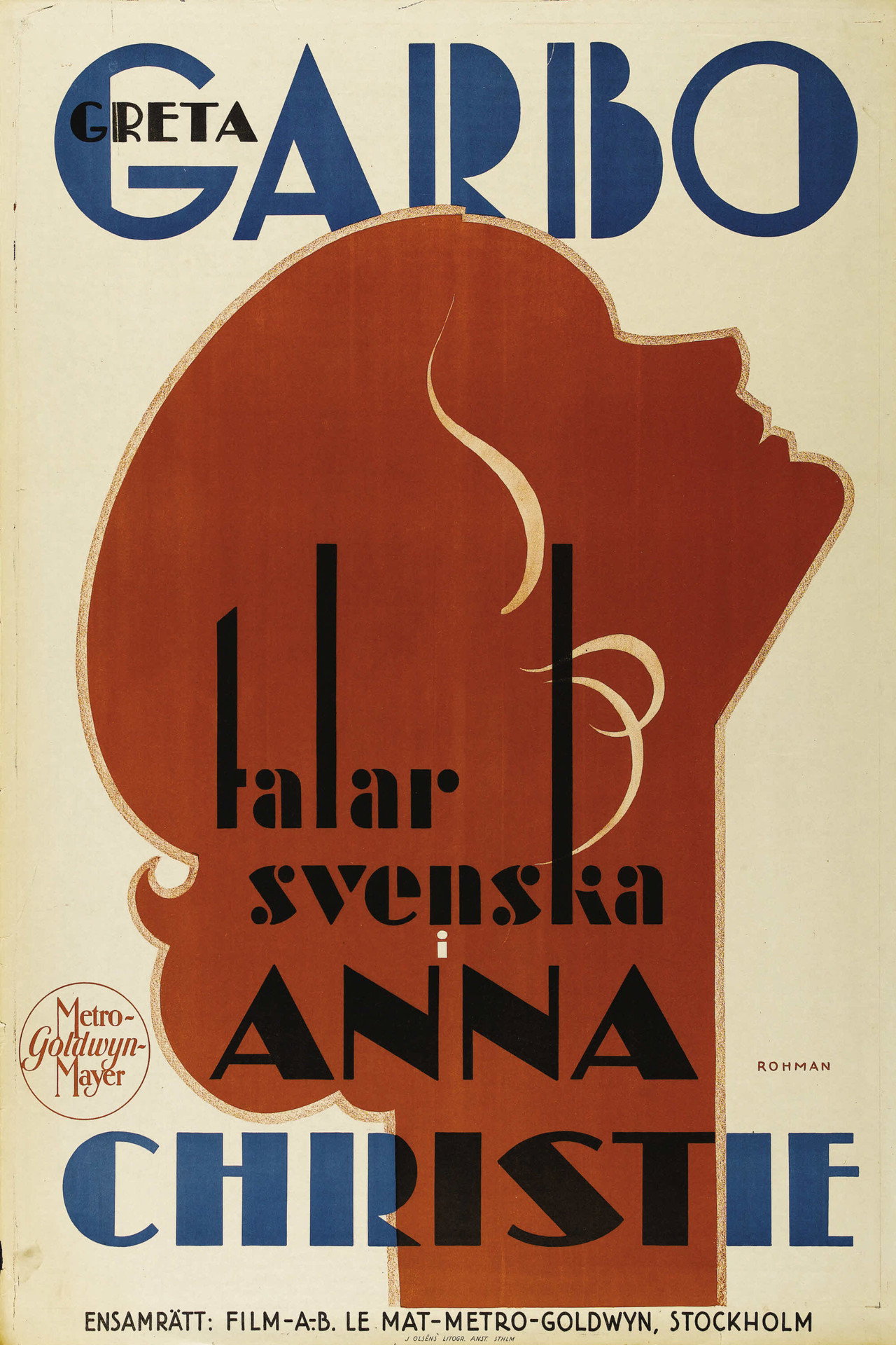 Anna Christie filmaffisch